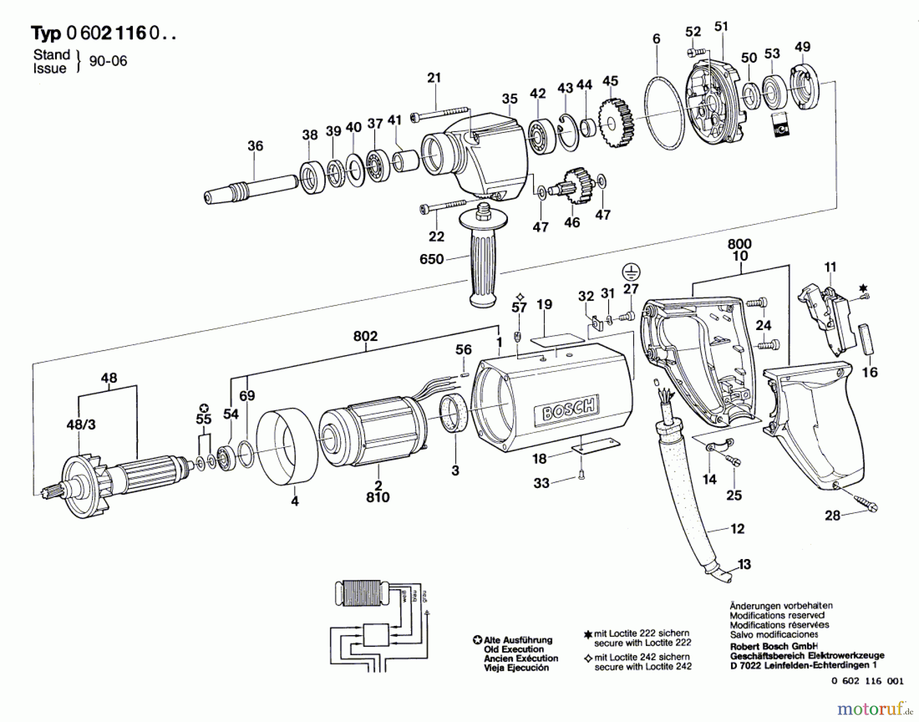  Bosch Werkzeug Hf-Bohrmaschine GR.65 Seite 1