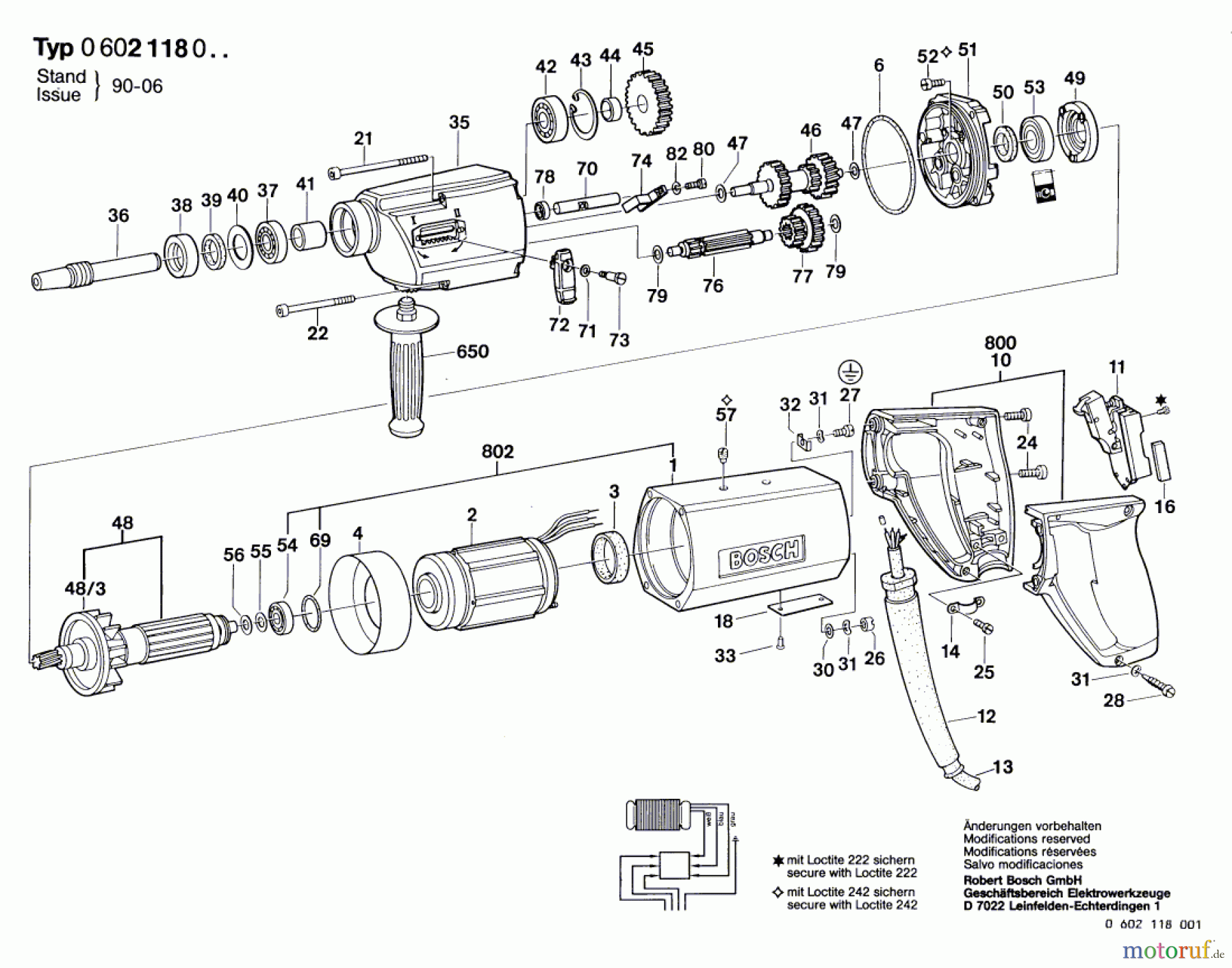  Bosch Werkzeug Hf-Bohrmaschine ---- Seite 1