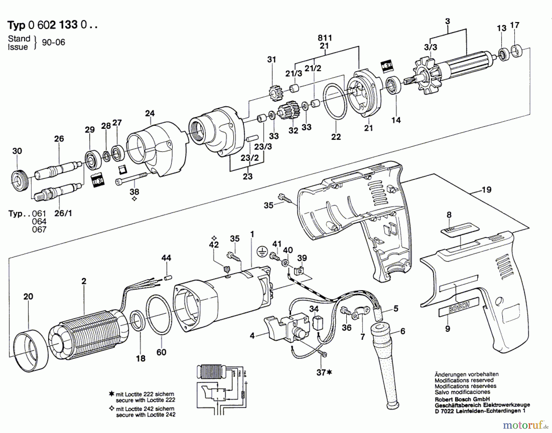  Bosch Werkzeug Hf-Bohrmaschine GR.57 Seite 1