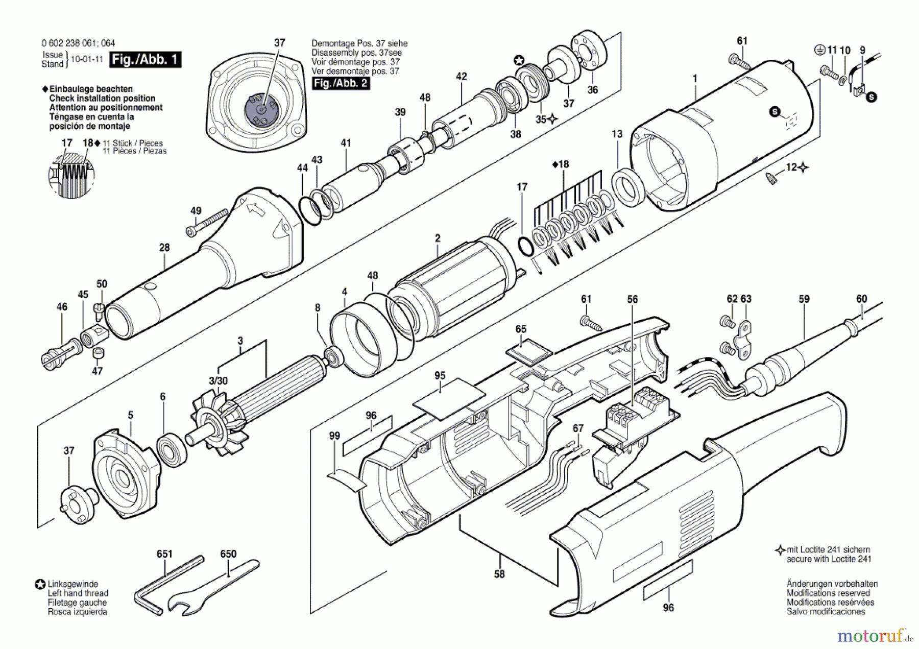  Bosch Werkzeug Hf-Geradschleifer ---- Seite 1