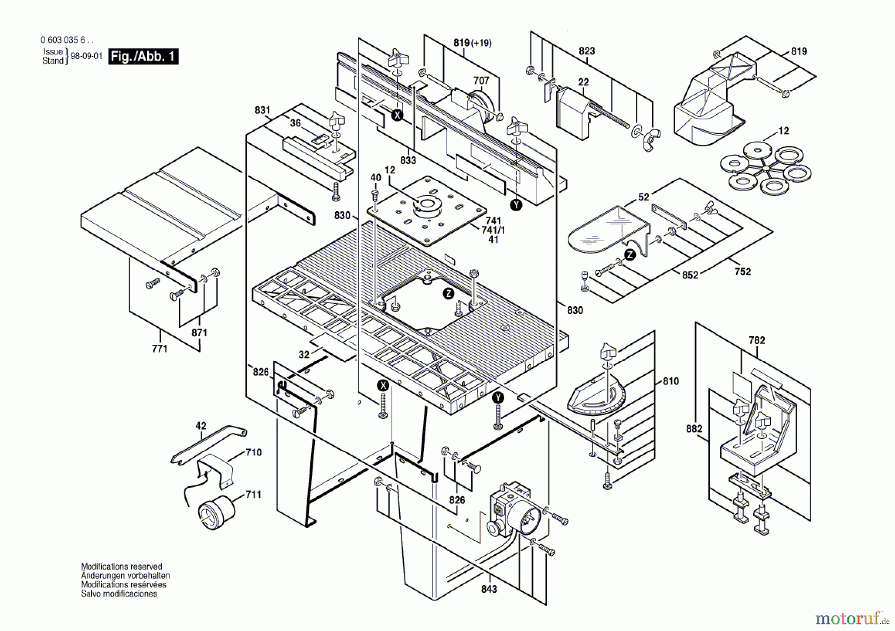  Bosch Werkzeug Fräsvorrichtung RT 60 Seite 1