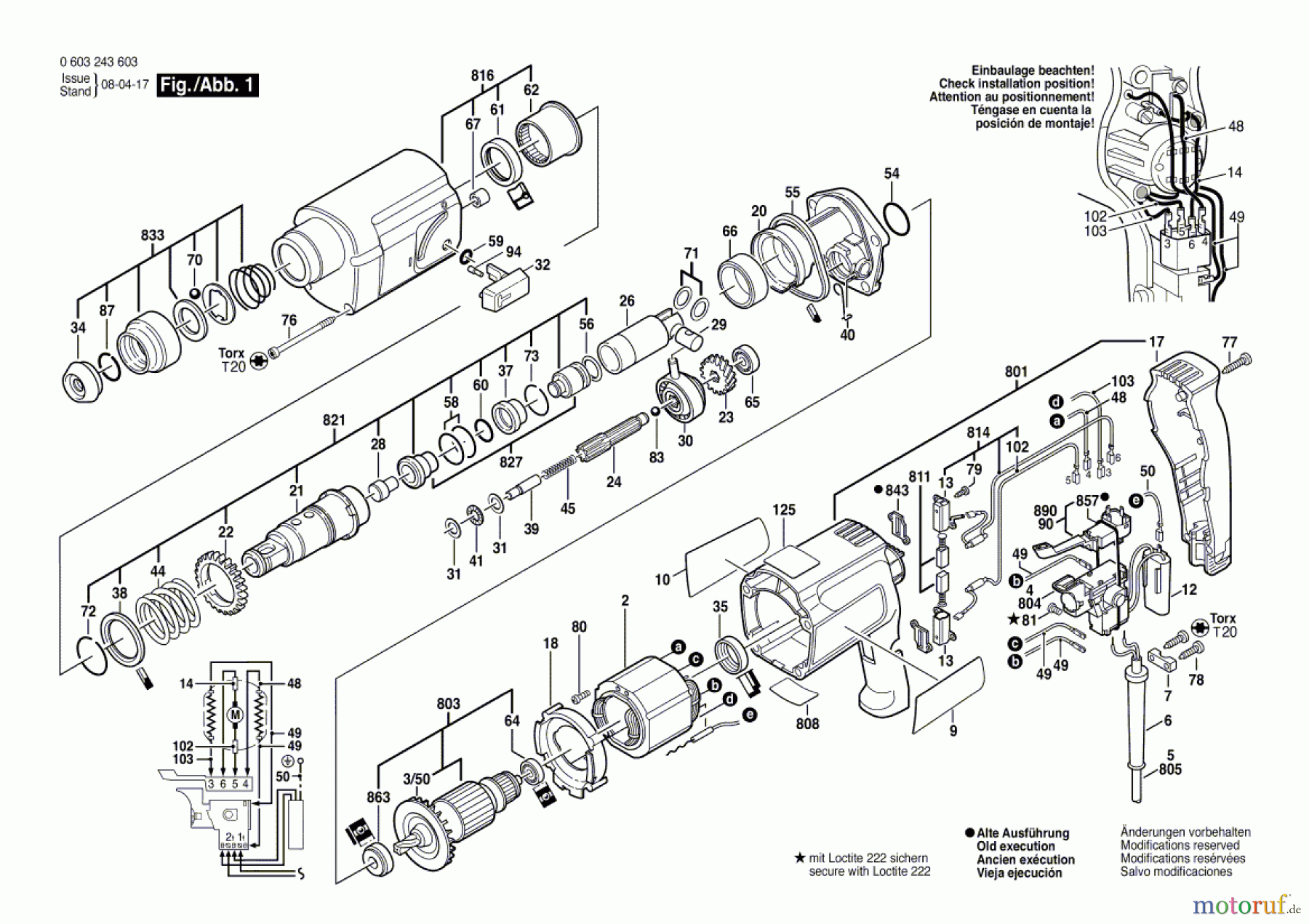 Bosch Werkzeug Hw-Bohrhammer PBH 20-RLE Seite 1