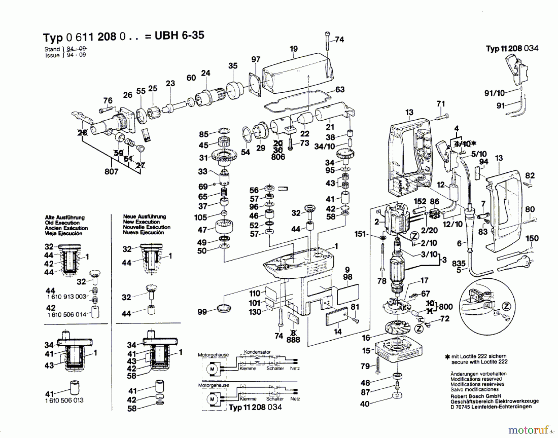 Bosch Werkzeug Bohrhammer UBH 6/35 Seite 1