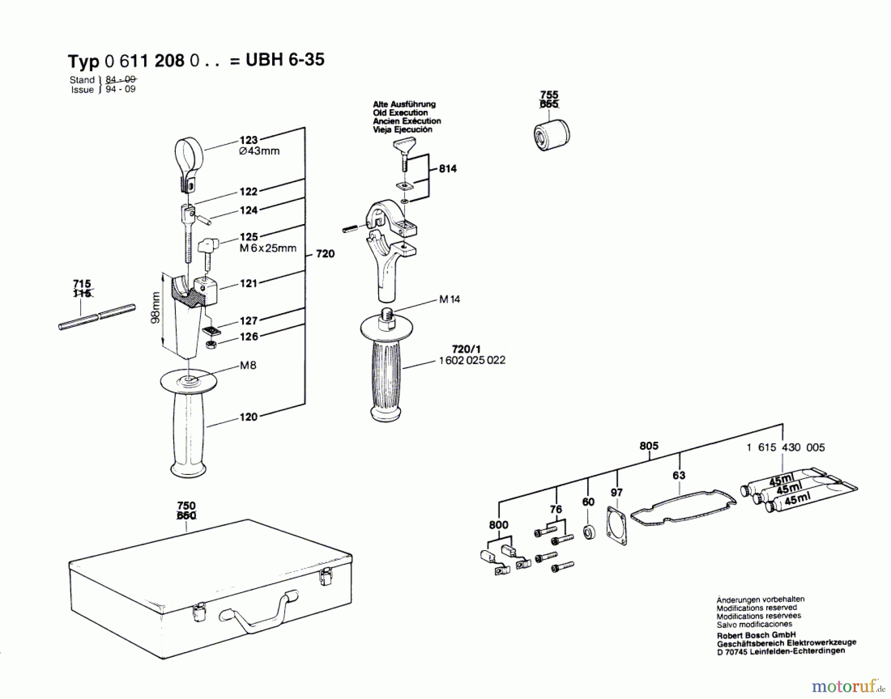  Bosch Werkzeug Bohrhammer UBH 6/35 Seite 2