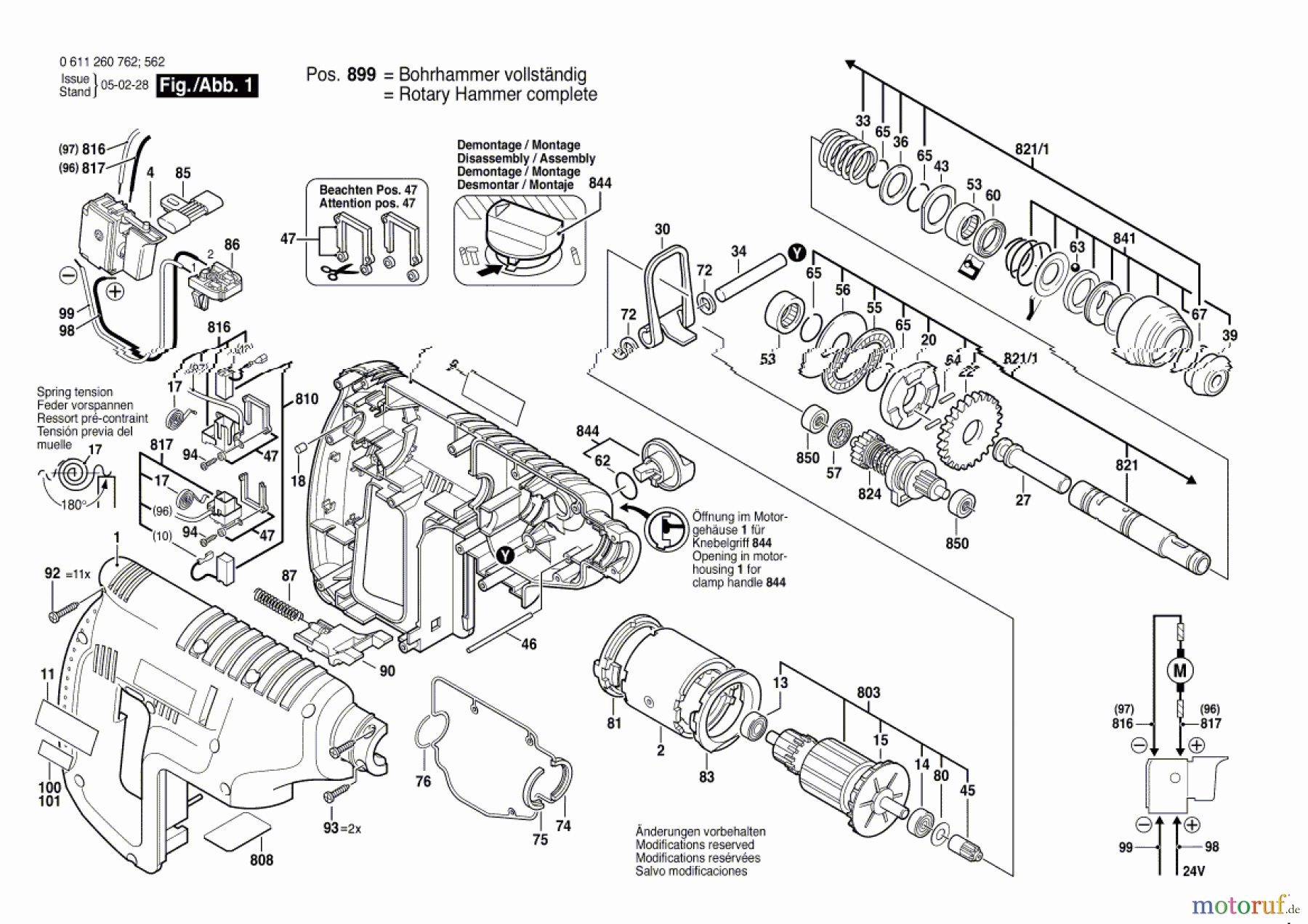  Bosch Akku Werkzeug Gw-Akku-Bohrhammer BTI-BH 24 VE Seite 1