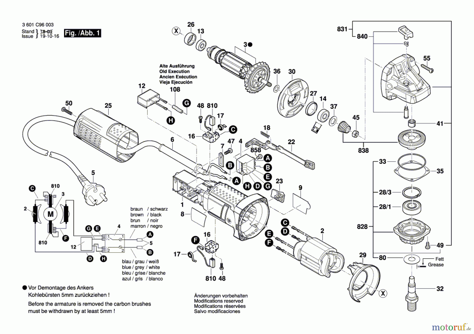  Bosch Werkzeug Winkelschleifer GWS 9-115 Seite 1
