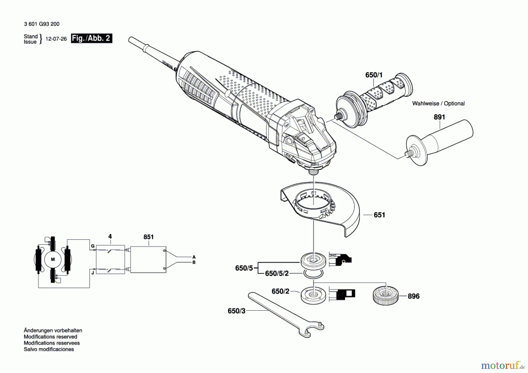  Bosch Werkzeug Winkelschleifer GWS 12-125 CIP Seite 2