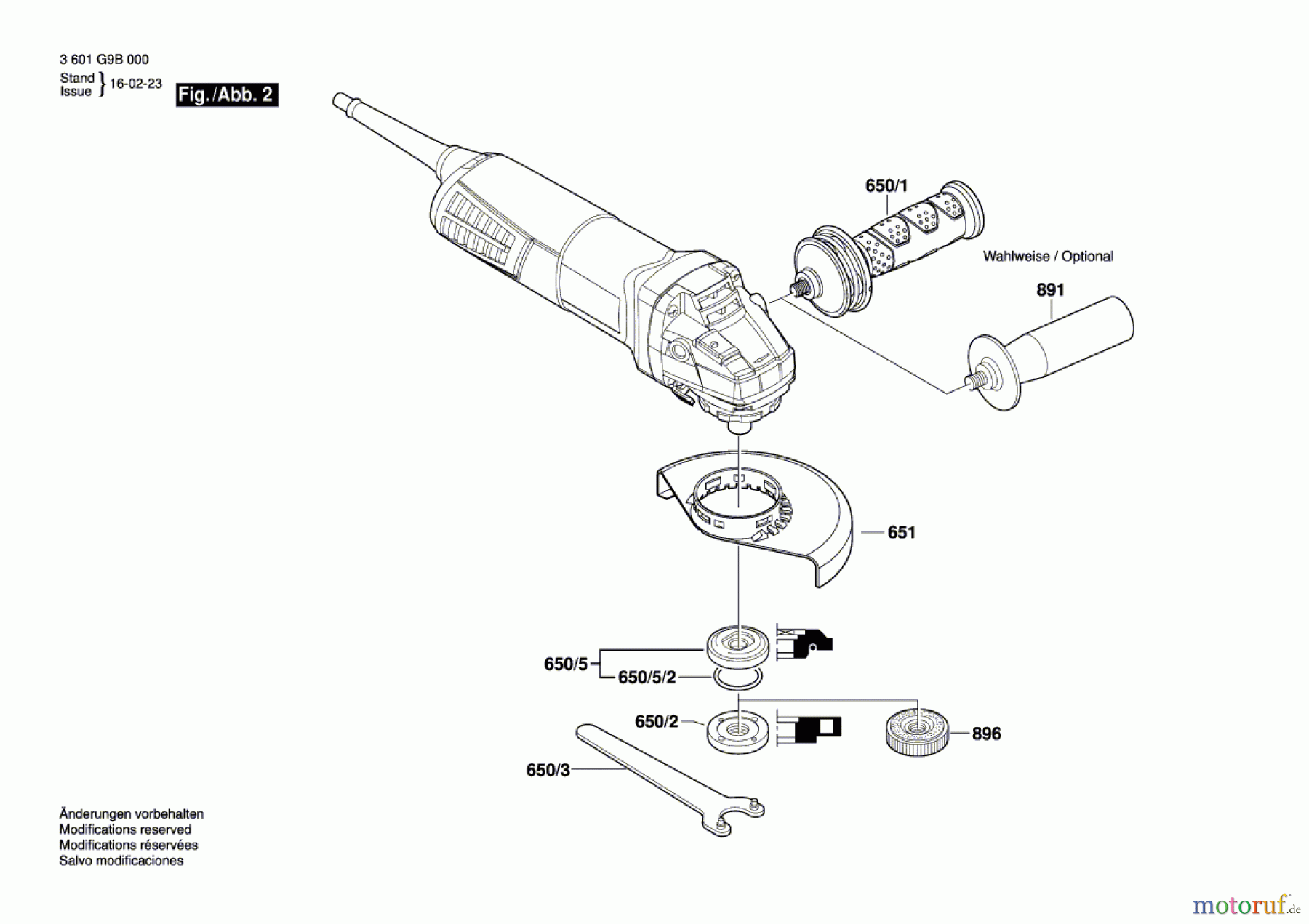  Bosch Werkzeug Winkelschleifer GWS 11-125 Seite 2