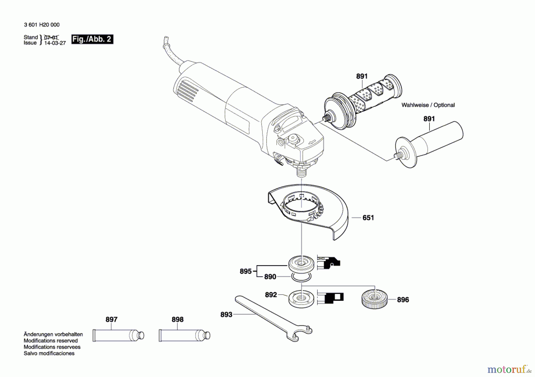  Bosch Werkzeug Winkelschleifer GWS 8-125 Seite 2