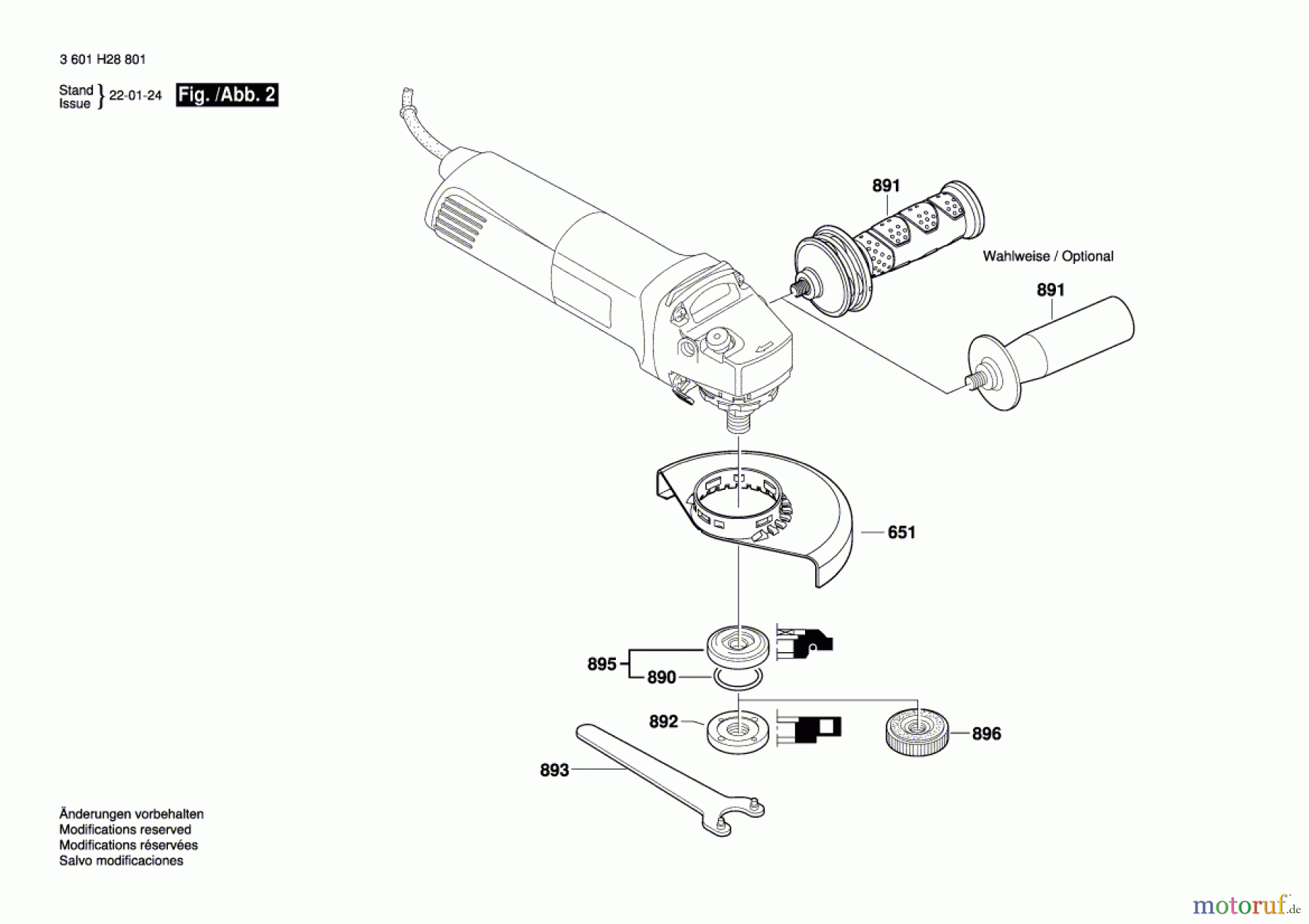 Bosch Werkzeug Winkelschleifer GWS1000 Seite 2