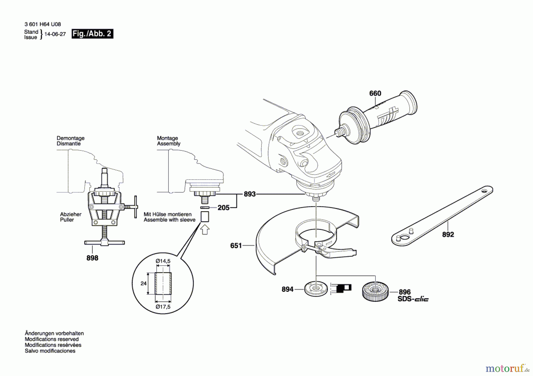  Bosch Werkzeug Winkelschleifer Spit AGP 230 MB Seite 2
