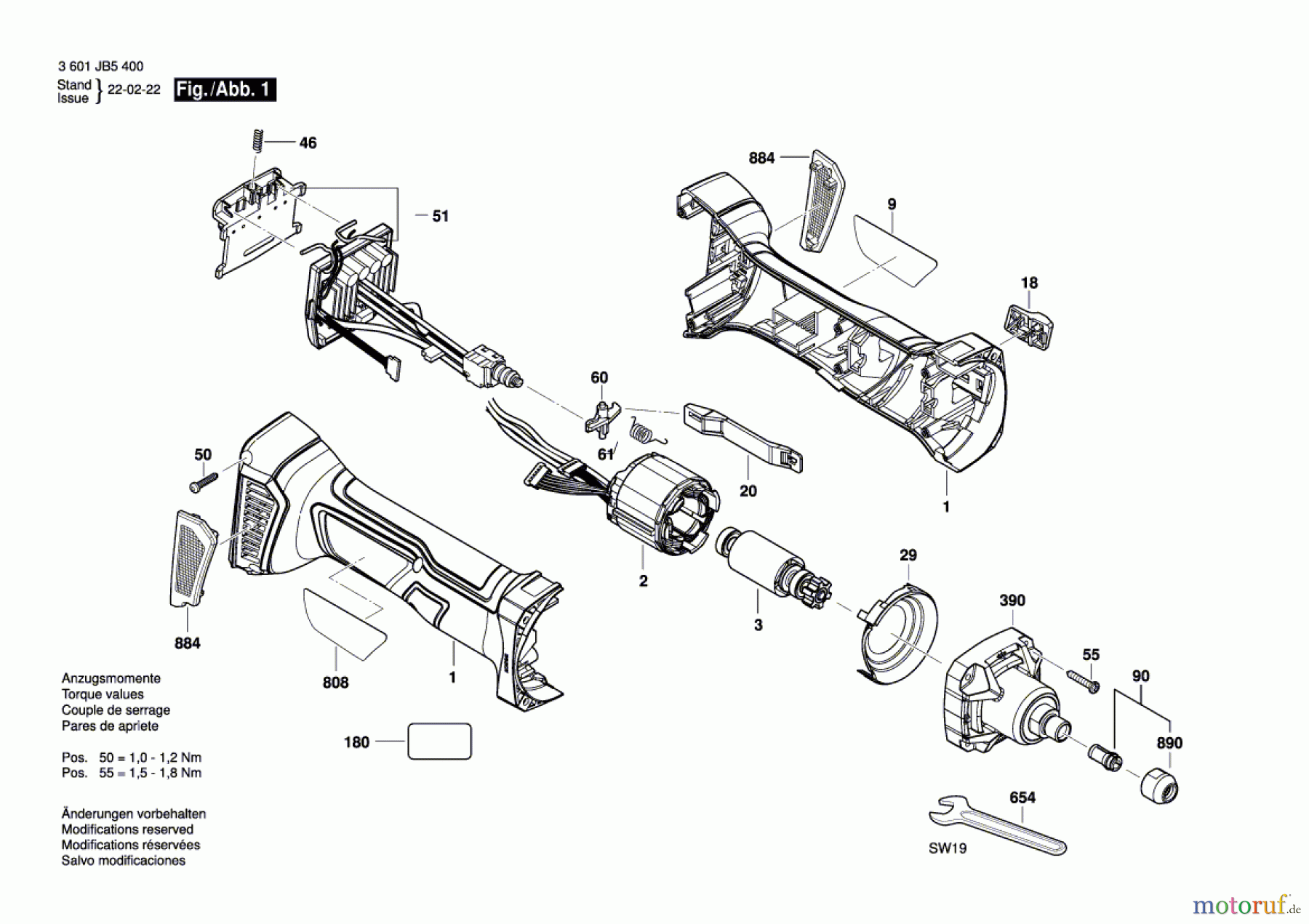  Bosch Akku Werkzeug Akku-Geradschleifer GGS 18V-20 Seite 1