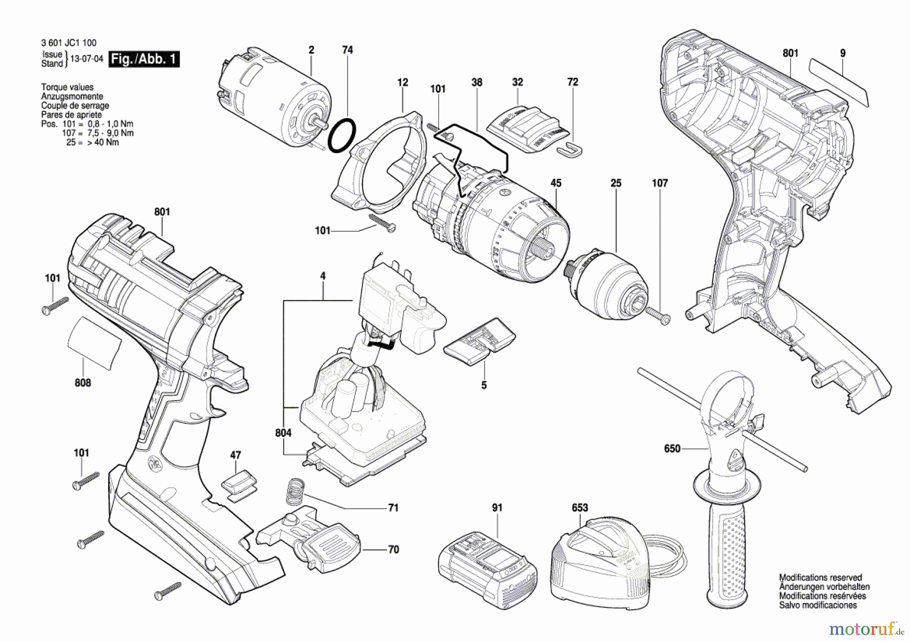  Bosch Akku Werkzeug Akku-Schlagbohrschrauber GSB 36 VE-2-LI Seite 1