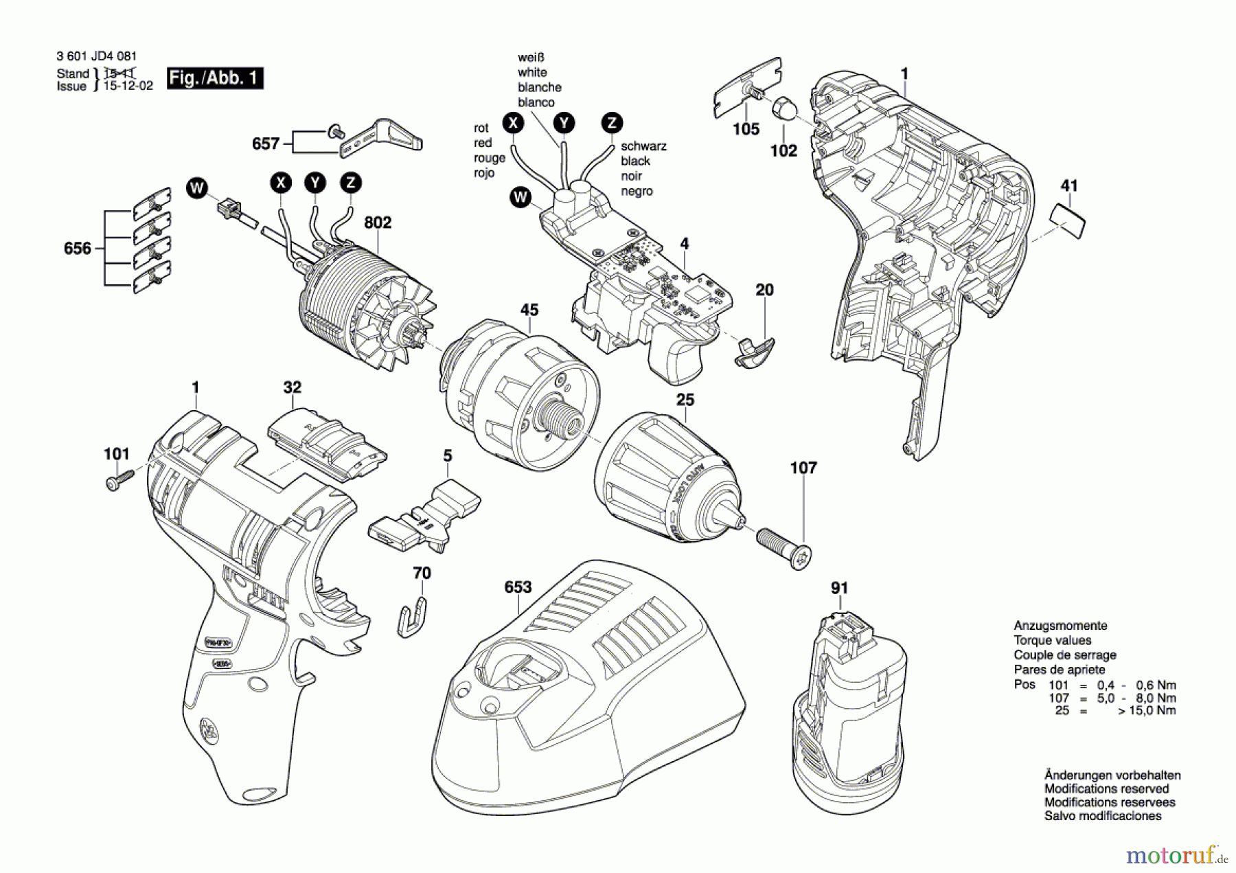 Bosch Akku Werkzeug Akku-Bohrschrauber GSR 12 V -EC Seite 1
