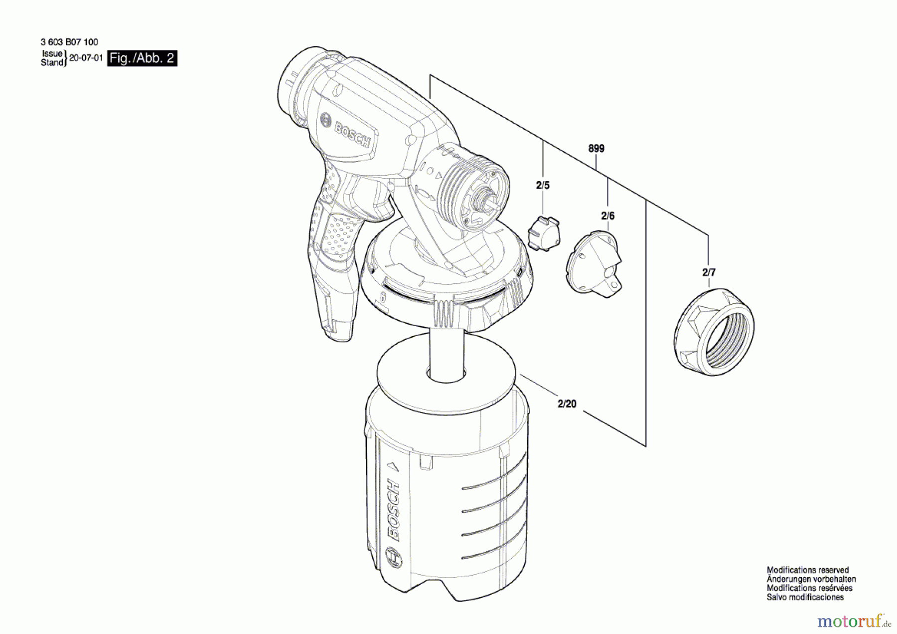  Bosch Wassertechnik Sprühpistole PFS 3000-2 Seite 2