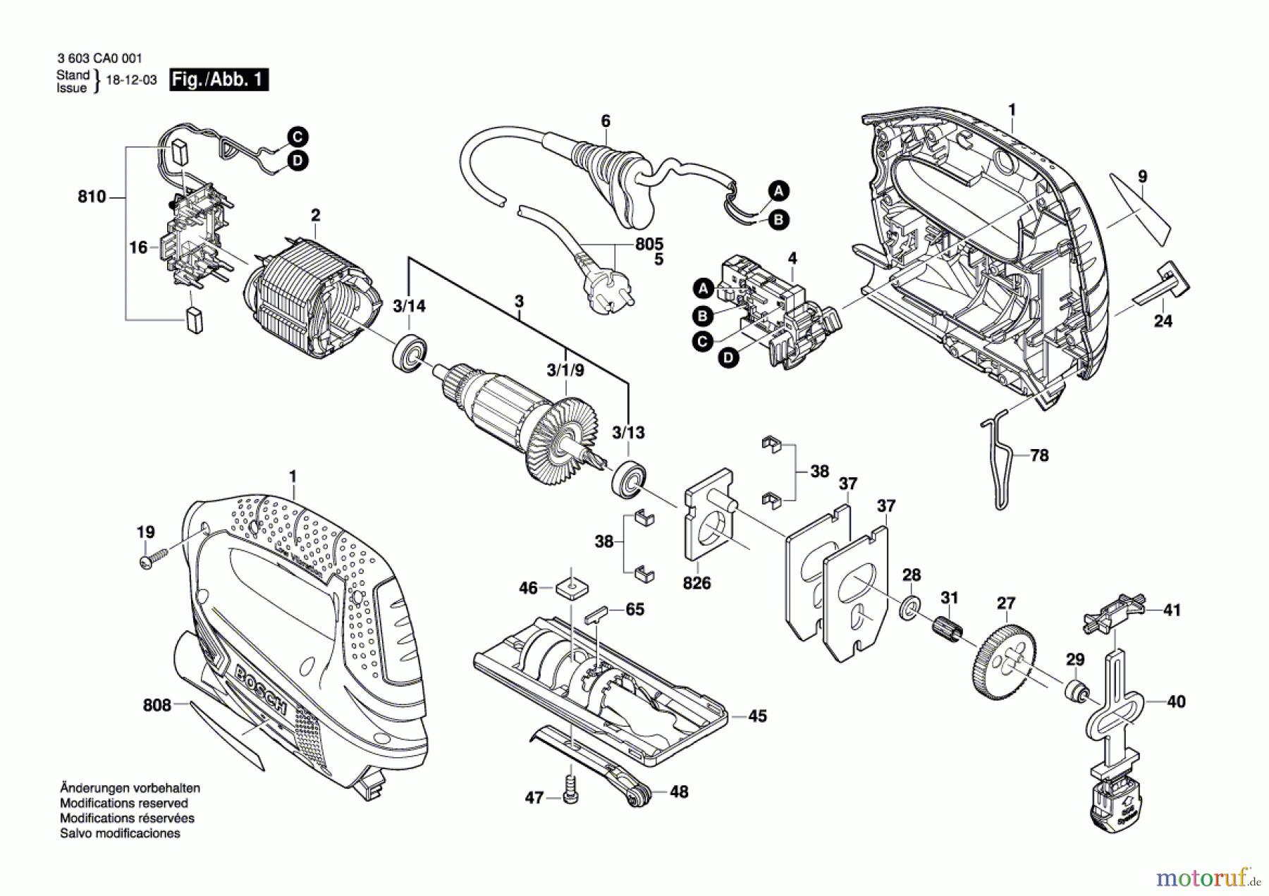  Bosch Werkzeug Stichsäge PST 7000 E Seite 1