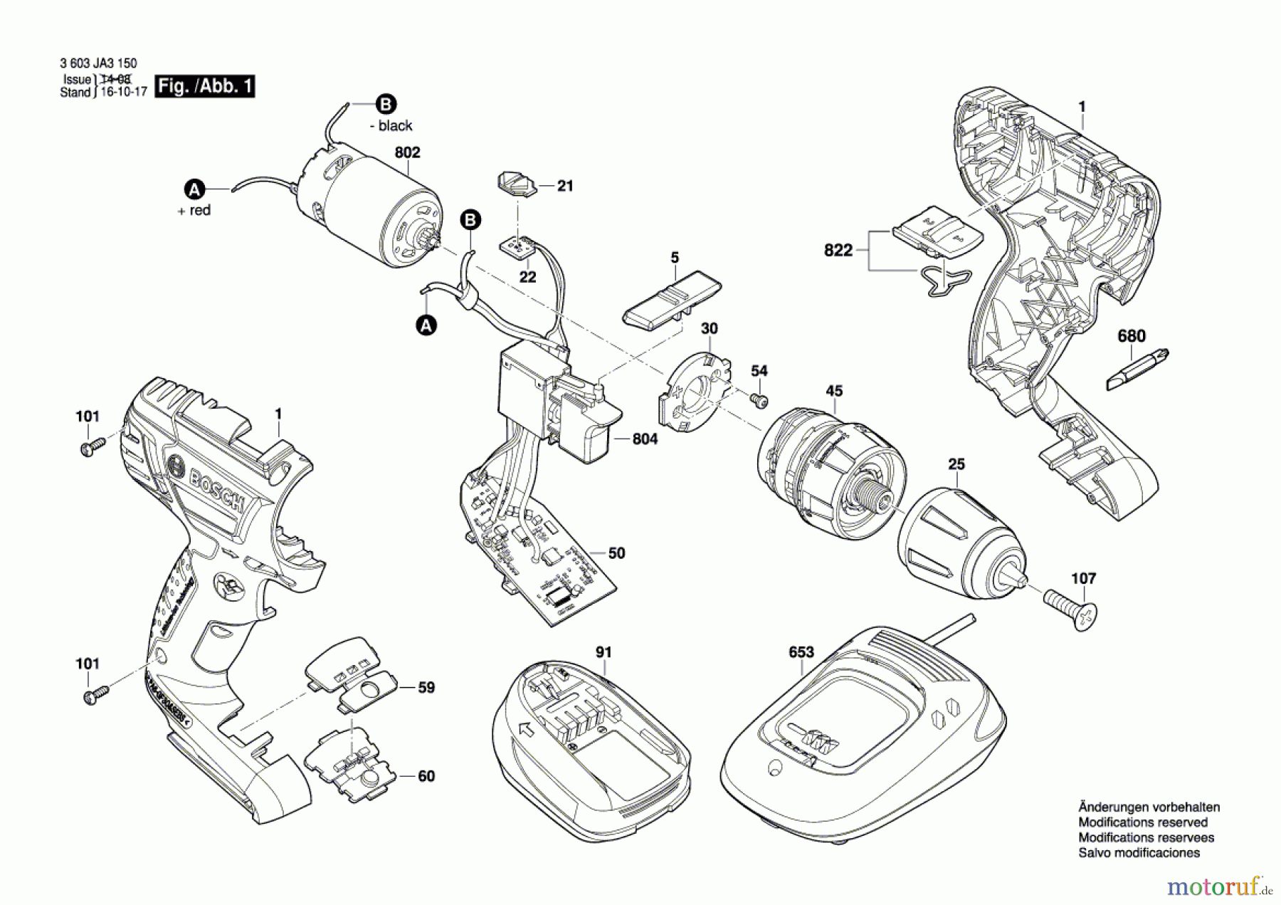  Bosch Akku Werkzeug Akku-Bohrschrauber PSB 1800 LI-2 Seite 1