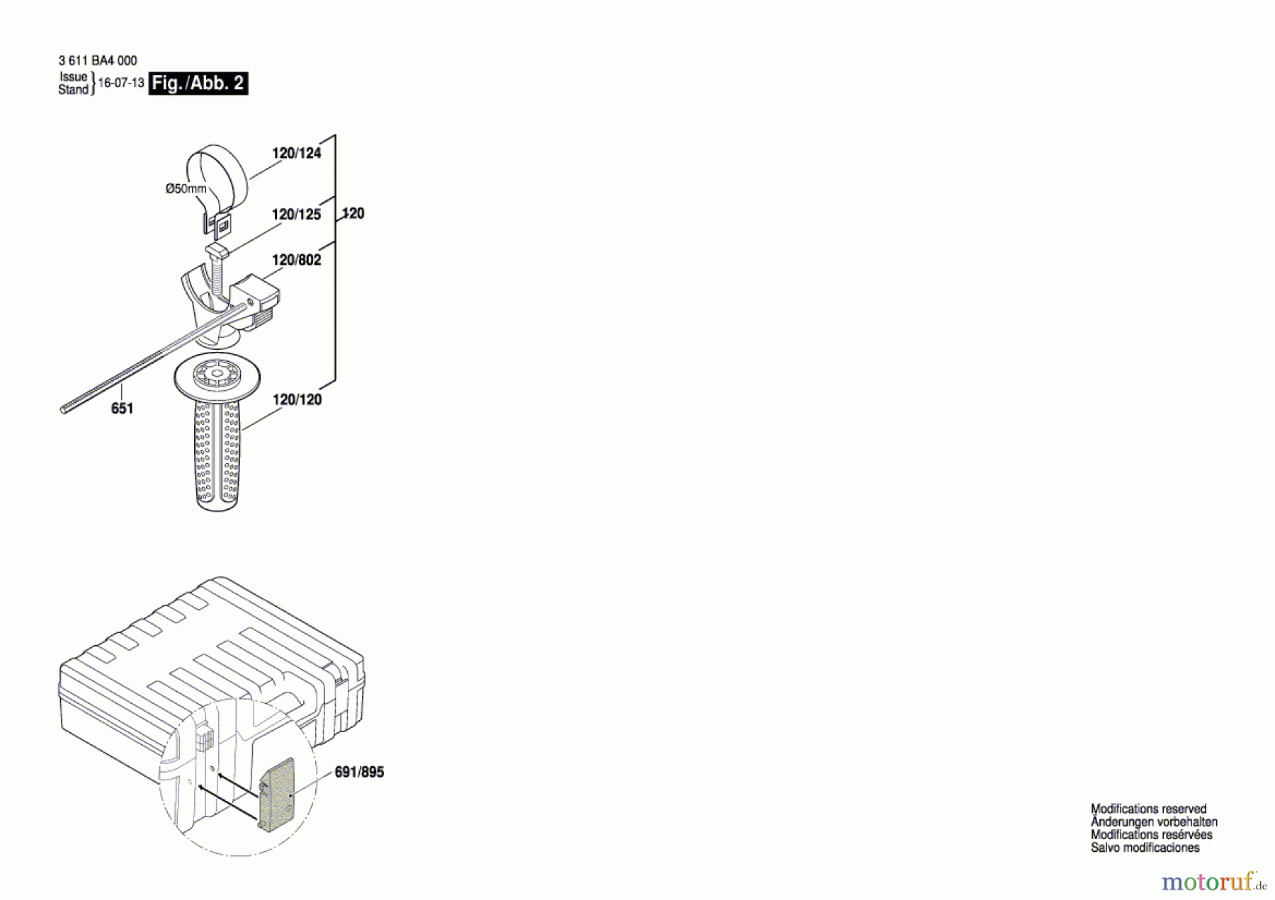  Bosch Werkzeug Bohrhammer 2 Kg GBH 2-26 F Seite 2