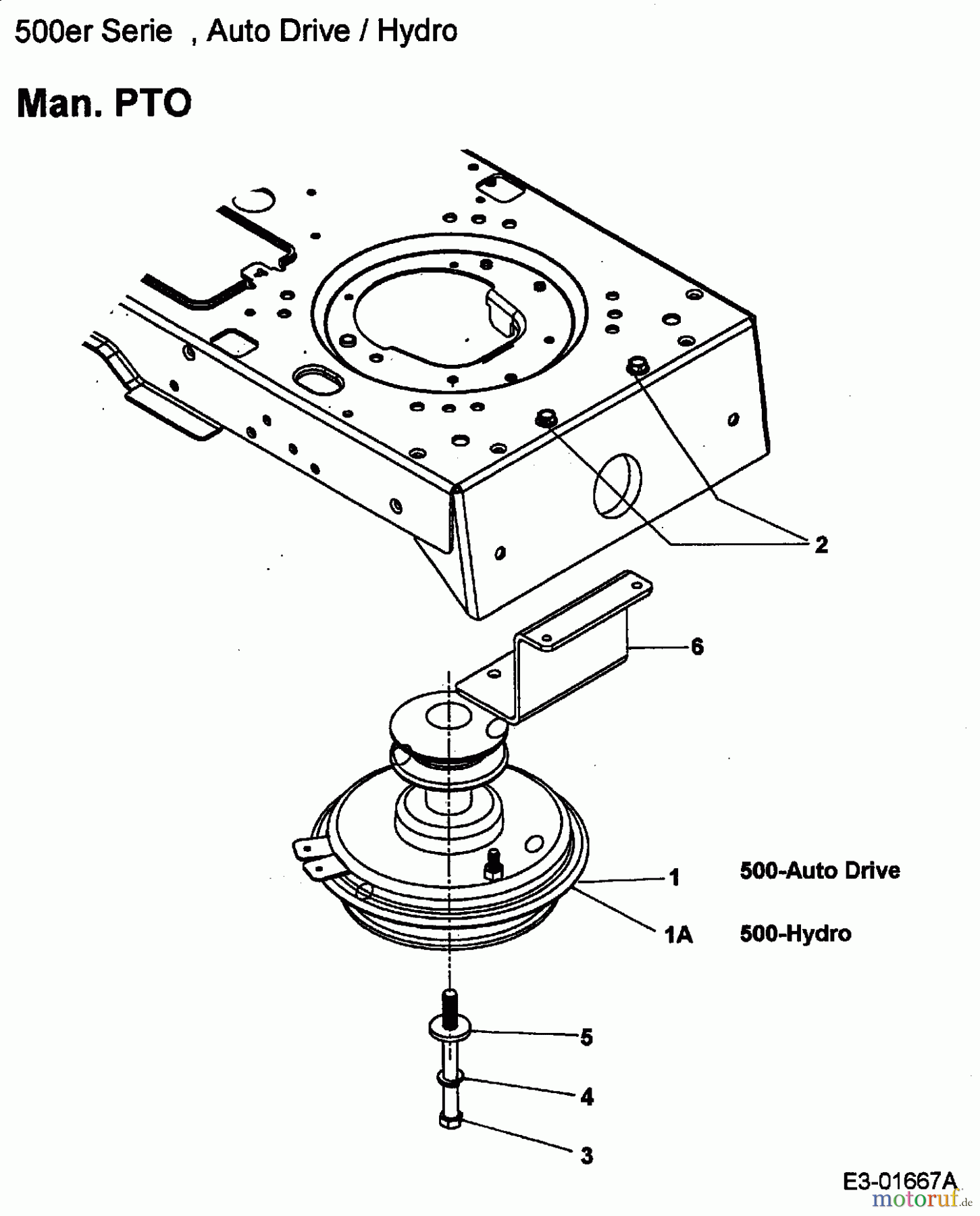  MTD ältere Modelle Rasentraktoren SG 175 H 13AD518G678  (2002) Motorkeilriemenscheibe