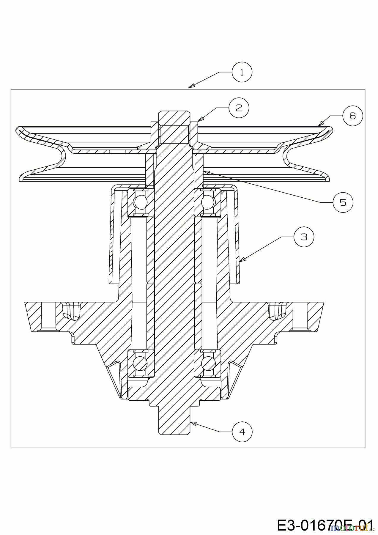  Dormak Rasentraktoren TX 42 H 13IN71SN699  (2017) Messerspindel 618-04657A/918-04657A