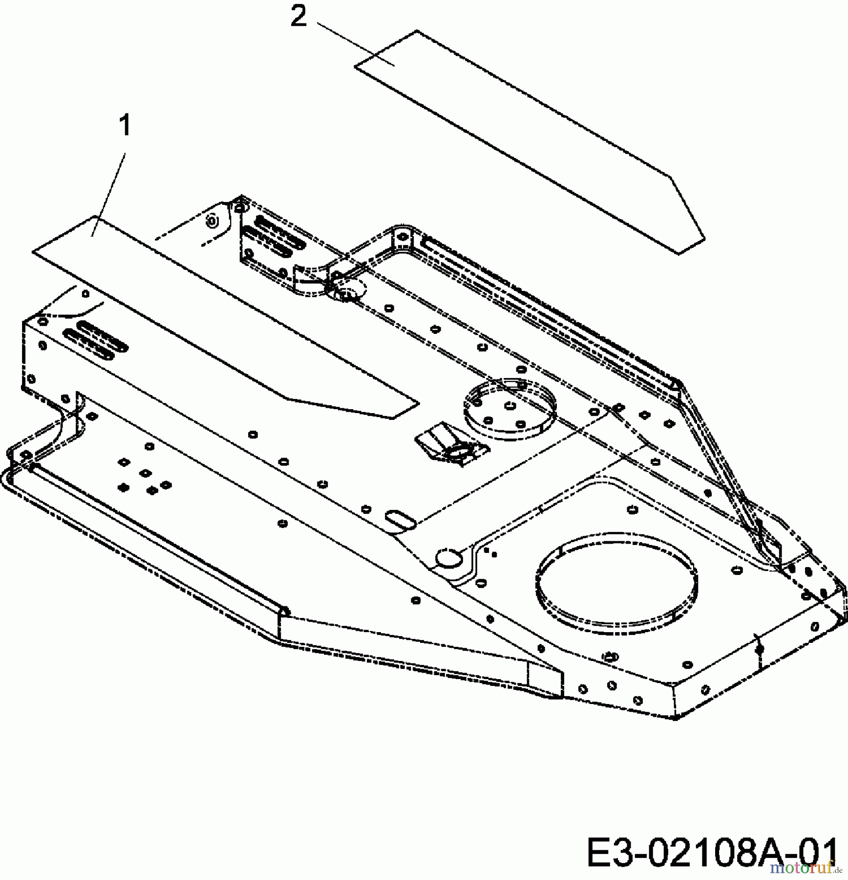  Gardens Best Rasentraktoren RH 115/76 13DH452C610  (2005) Trittbrettbelag