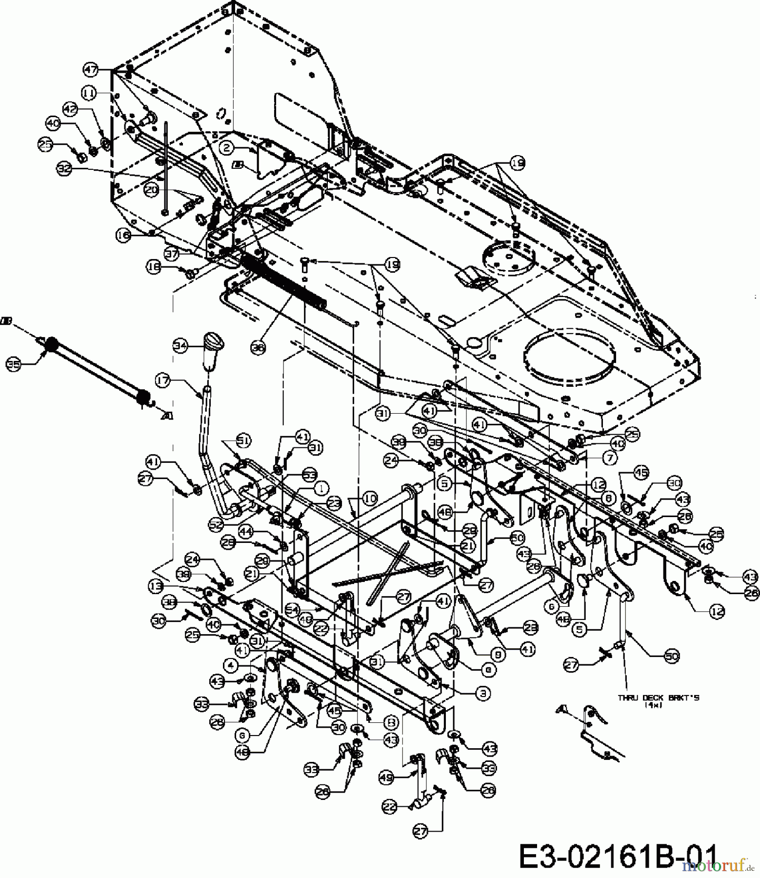  Raiffeisen Rasentraktoren RMS 412-81 T 13DH457D628  (2007) Mähwerksaushebung