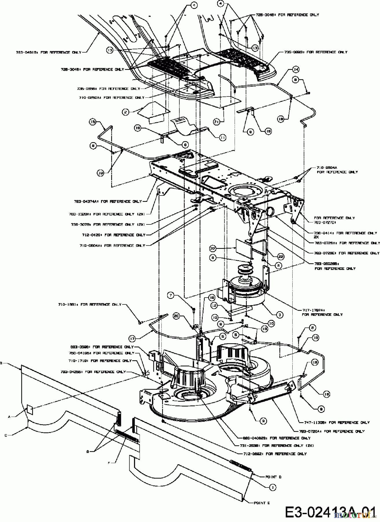  Iks-Pro Rasentraktoren 150 KRA 13AV488E460  (2006) Keilriemenschutz