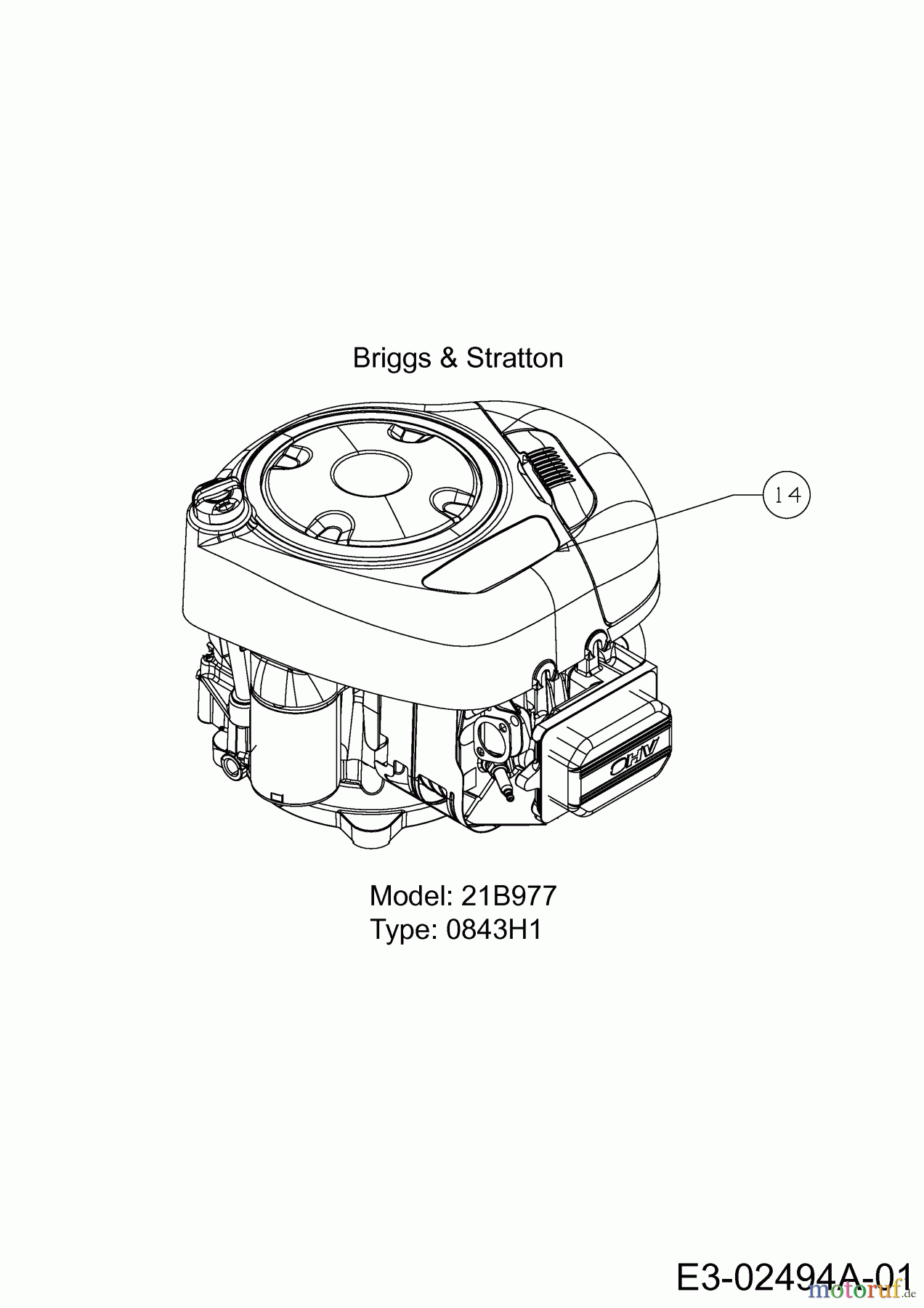  Massey Ferguson Rasentraktoren MF 38-13 ST 13HY77GF695  (2015) Motor Briggs & Stratton