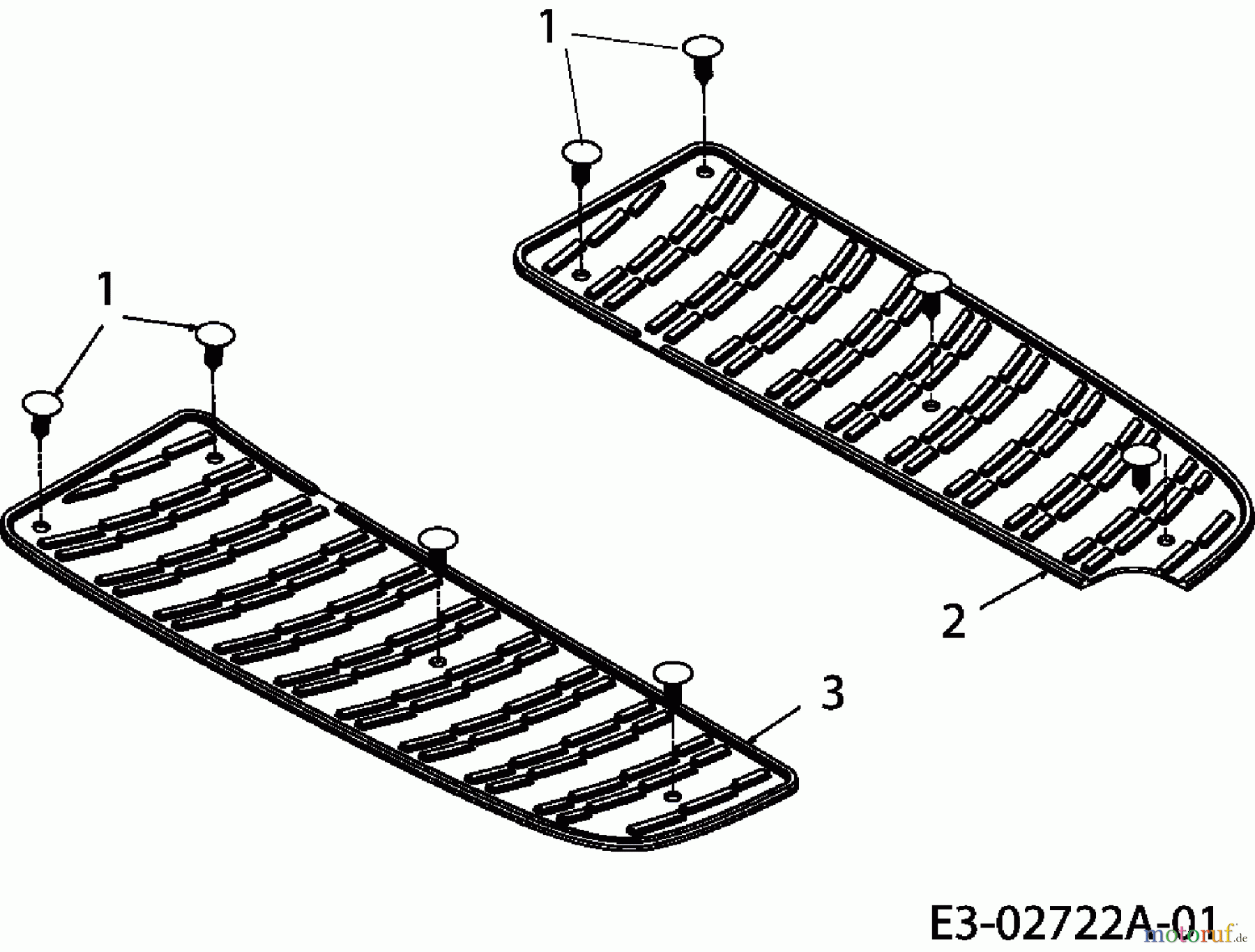  MTD Rasentraktoren RS 125/96 B 13CH761F600  (2011) Antirutschbelag