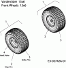 Efco Formula 108/15.5 H 13AM799G637 (2006) Ersatzteile Räder vorne