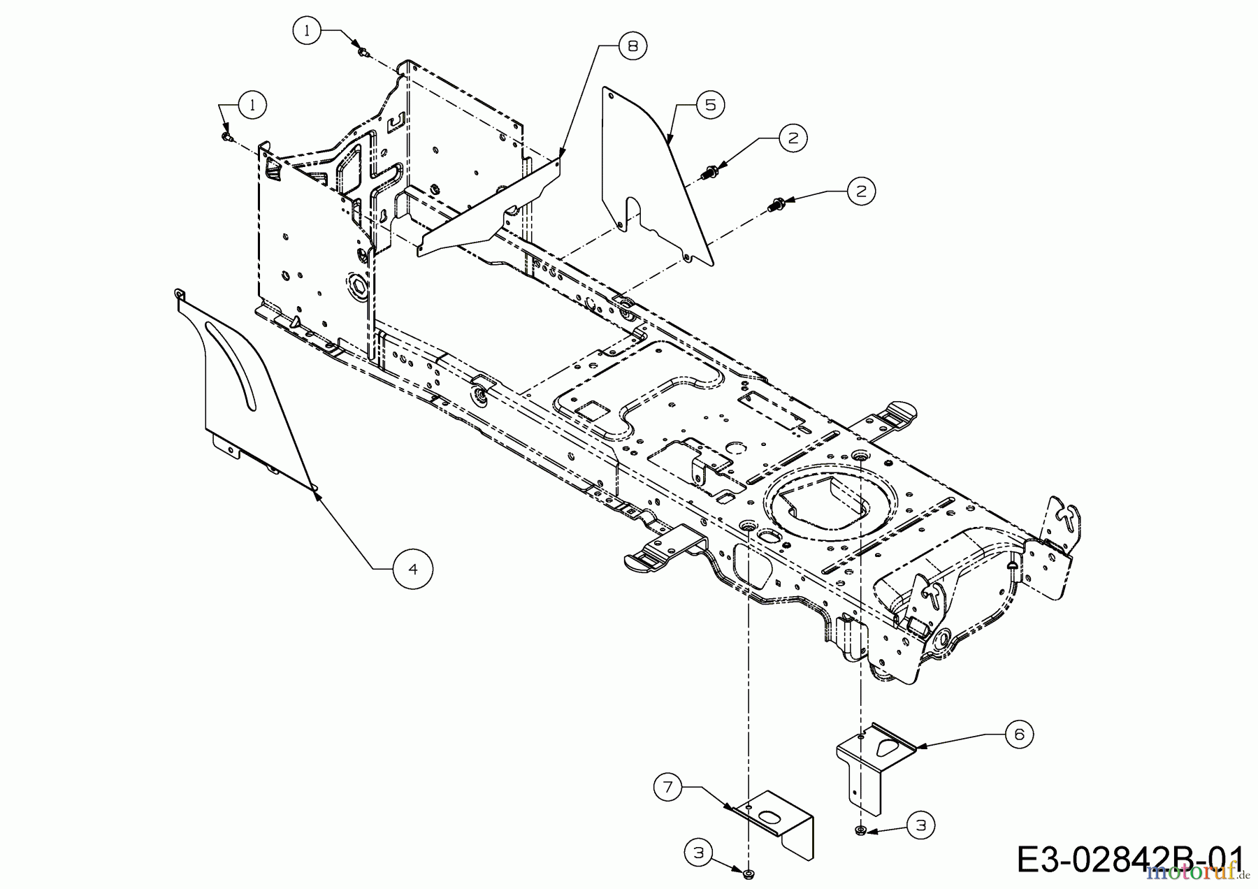  Massey Ferguson Rasentraktoren MF 50-24 SD 13HQ93GP695  (2015) Abdeckungen Rahmen