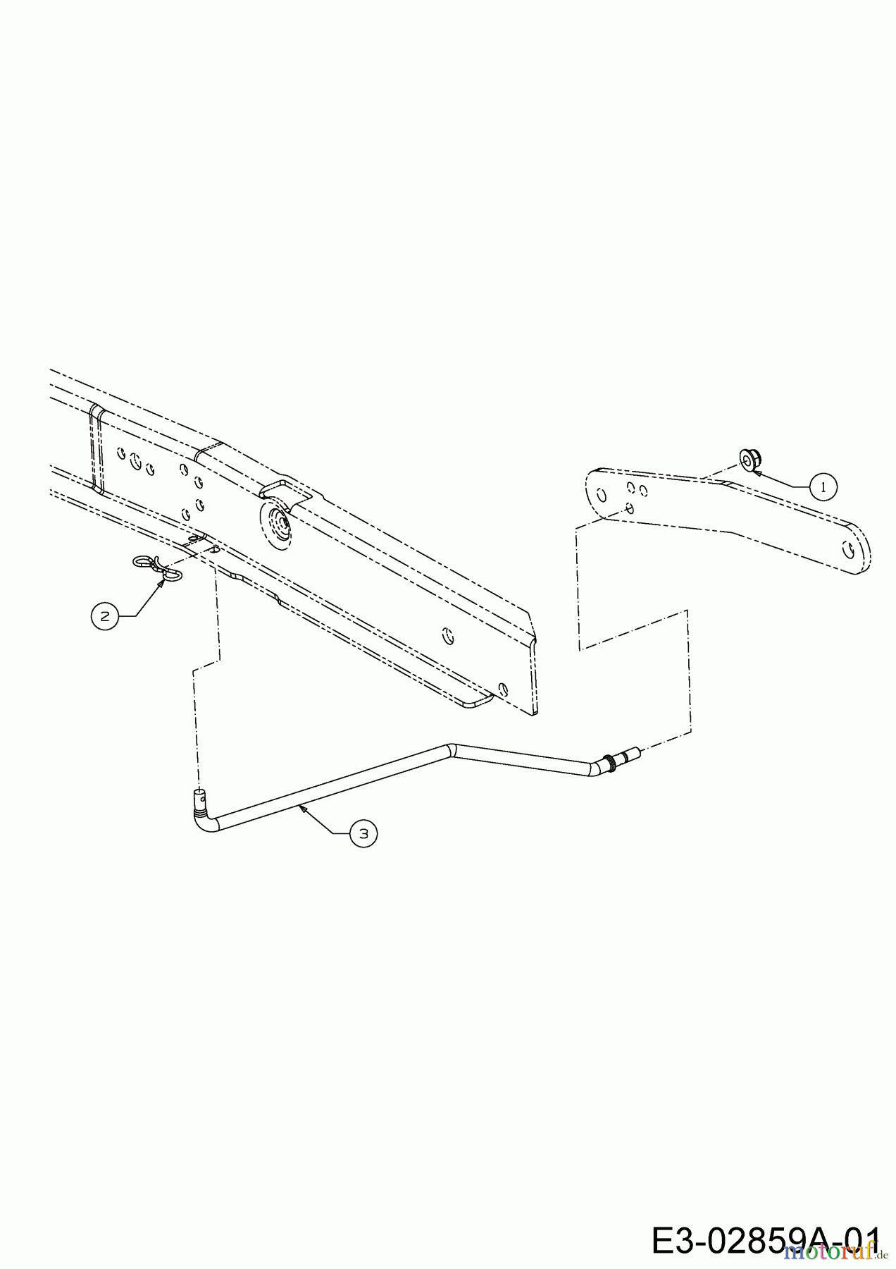 Massey Ferguson Rasentraktoren MF 50-24 SD 13HQ93GP695  (2015) Mähwerksstabilisator