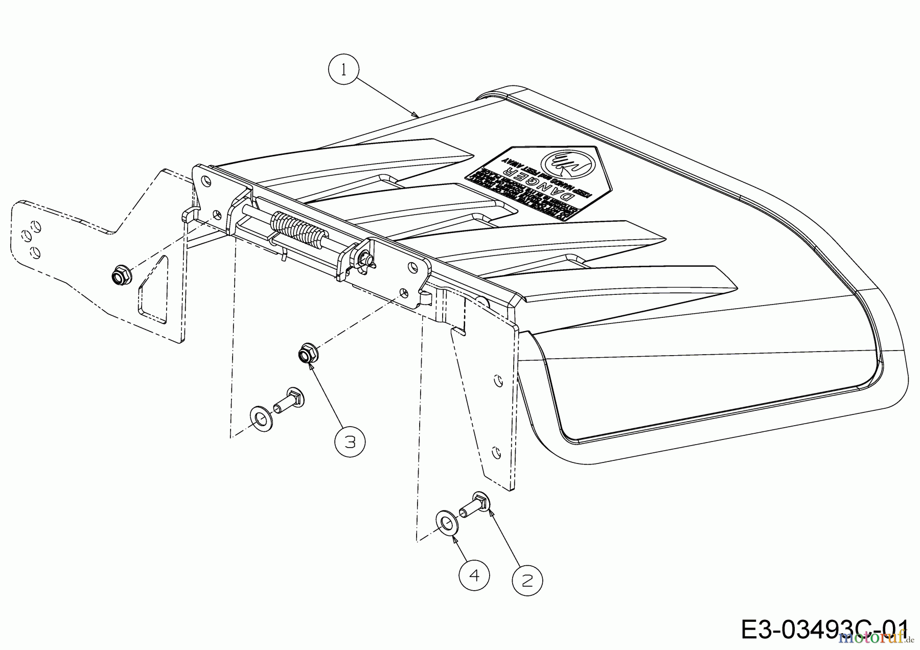 Cub Cadet Zero Turn XZ3 122 17BIDGHB603 (2017) Deflector