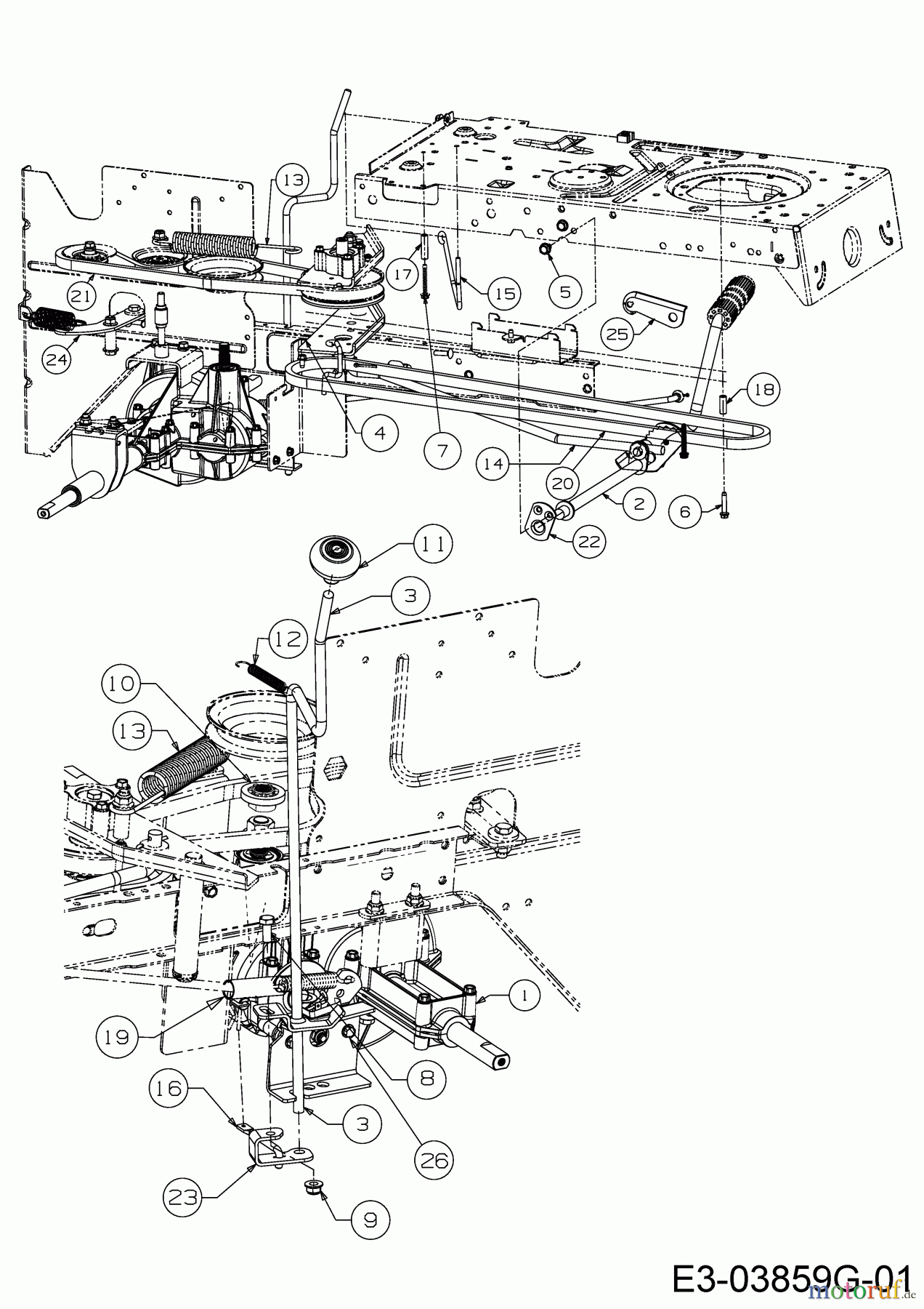  Dormak Rasentraktoren TX 36 T 13HH76SE699  (2017) Fahrantrieb, Pedal, Schalthebel
