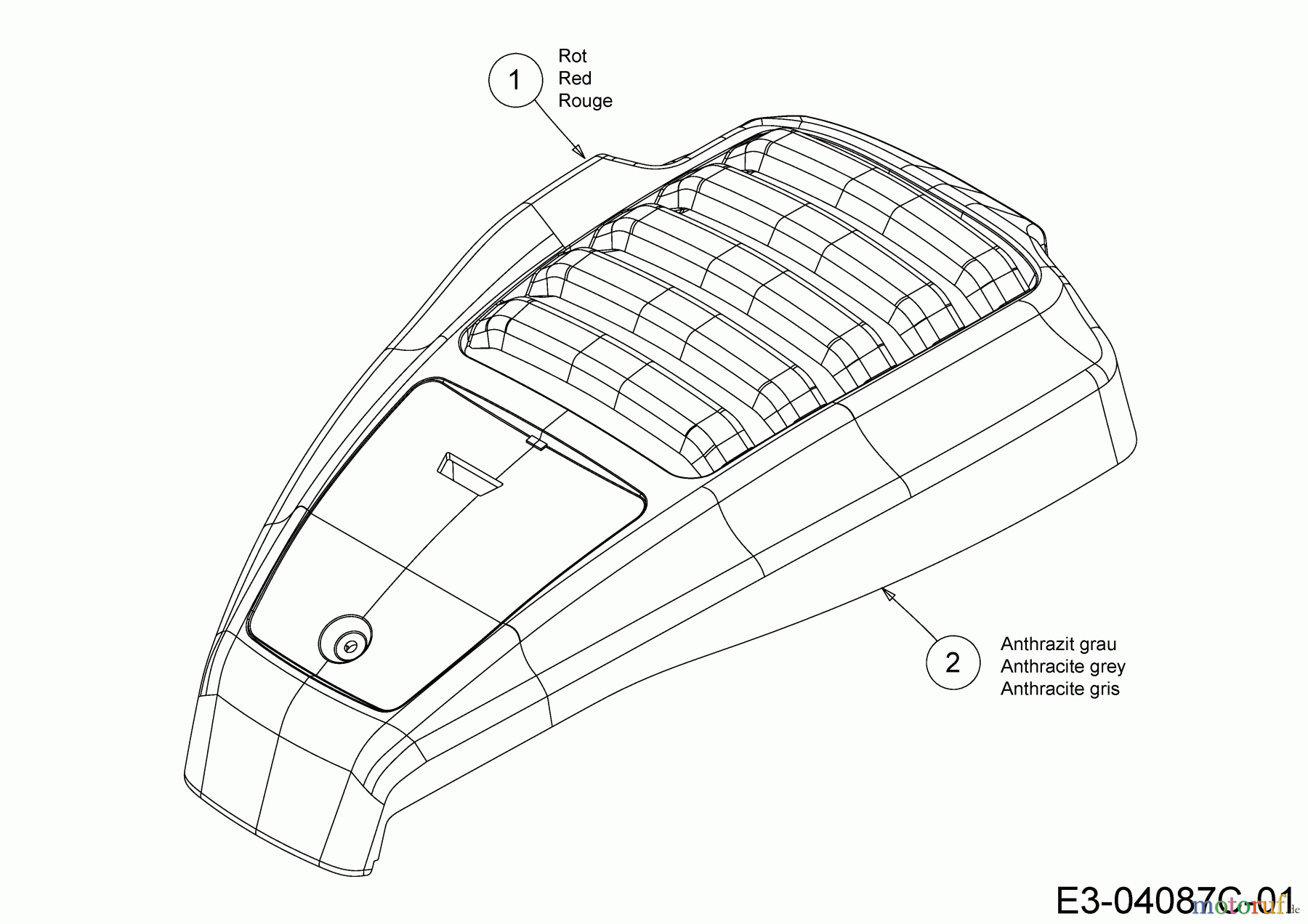  WOLF-Garten Expert Motormäher mit Antrieb Expert 460 A 12C-TUKC650  (2017) Motorhaube