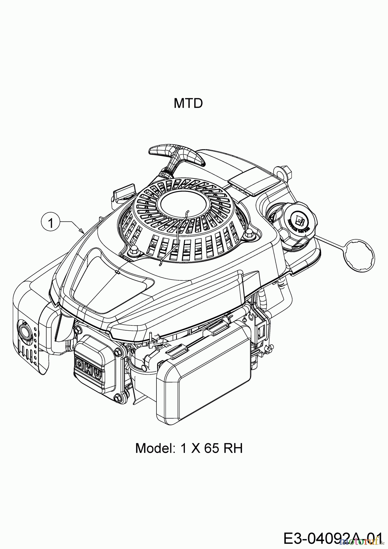  Mastercut Motormäher mit Antrieb MC 53 SPO 12A-84J6659  (2015) Motor MTD