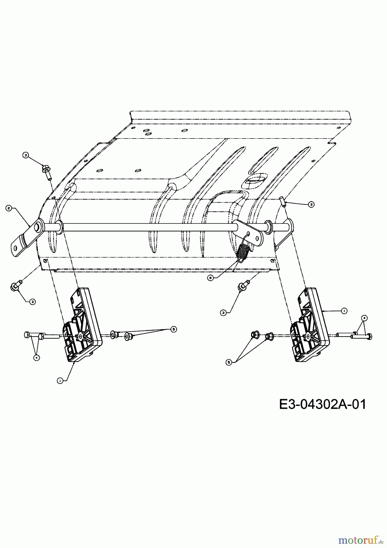 MTD Elektrovertikutierer VE 40 16CE5AEA600 (2011) Höhenverstellung