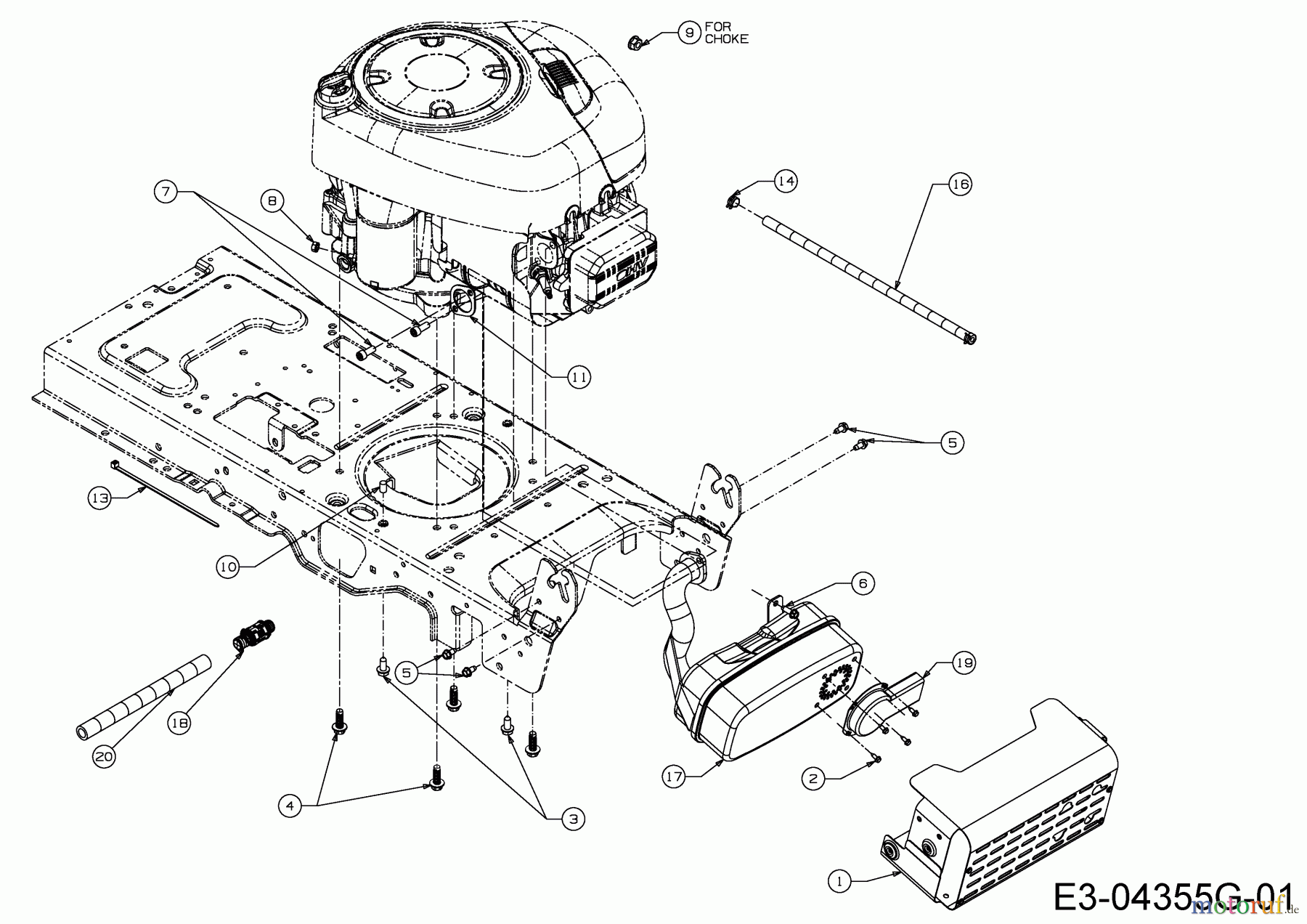  Cub Cadet Rasentraktoren CC 1018 AN 13HD90AN603  (2015) Motorzubehör