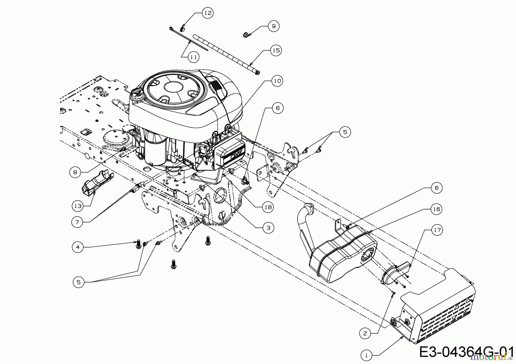  Gartenland Rasentraktoren GL 13.5/92 T 13HH77GE640  (2016) Motorzubehör
