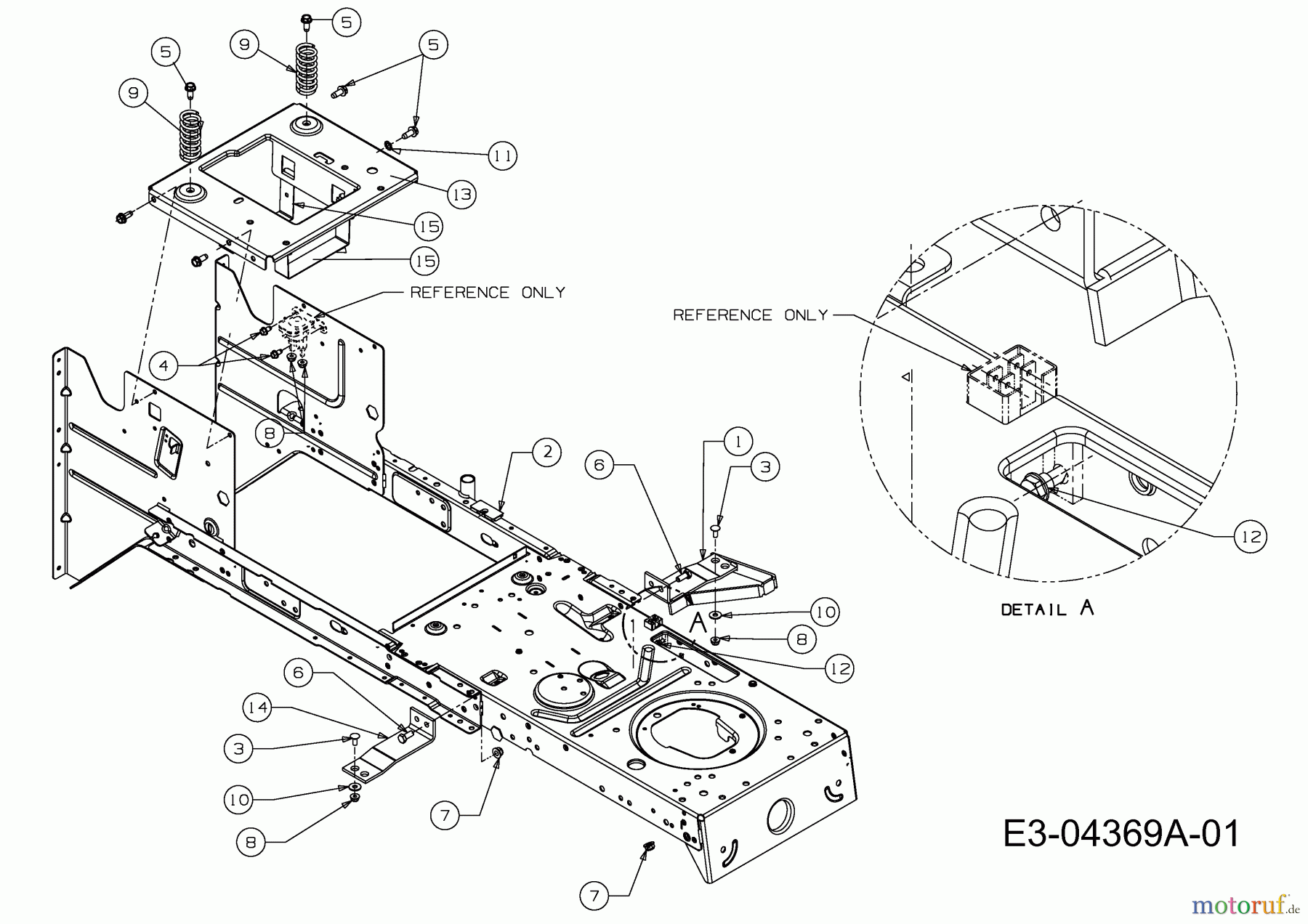  Oleo-Mac Rasentraktoren Krosser 80/12,5 T 13AH77KC636  (2009) Rahmen