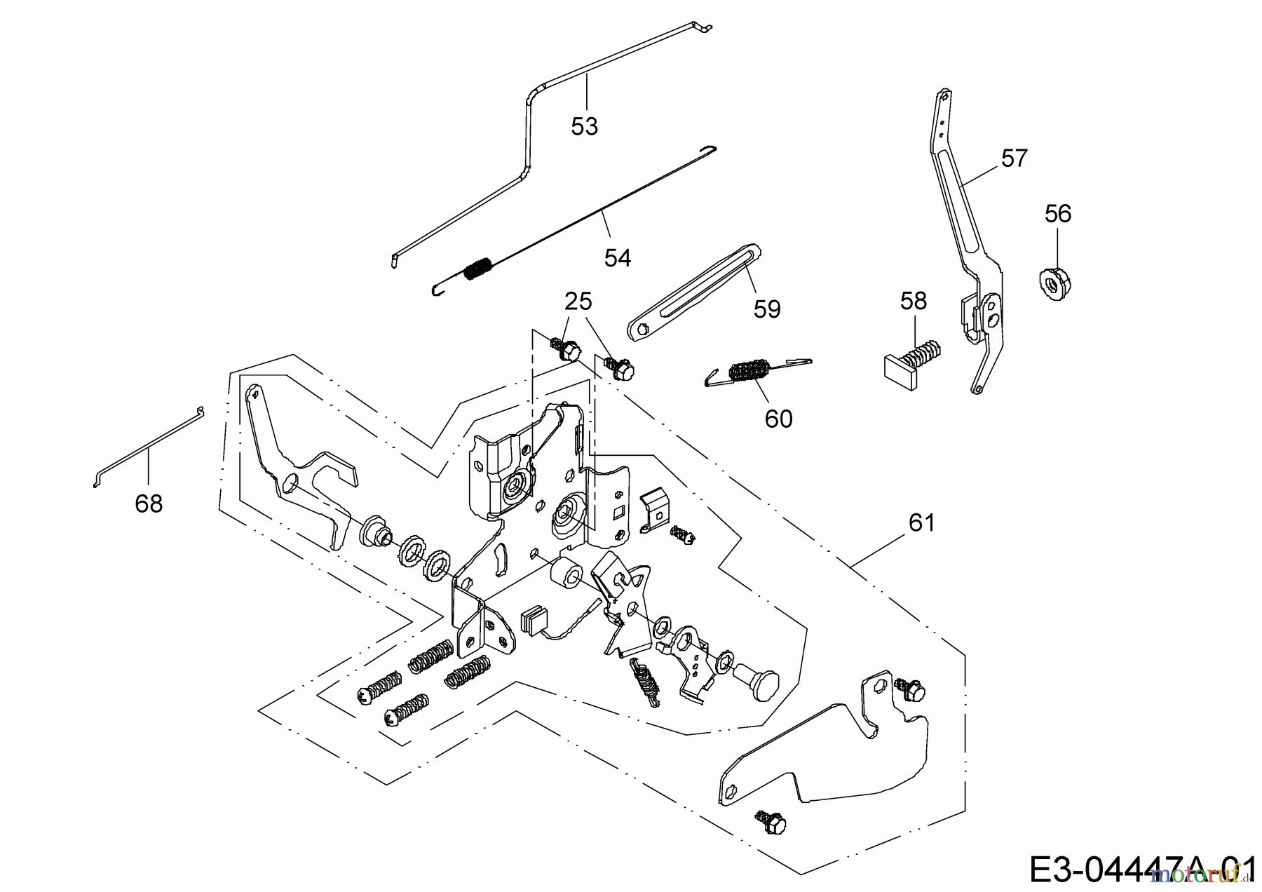 MTD-Motoren Vertikal 1P65WHA 752Z1P65WHA (2009) Regler