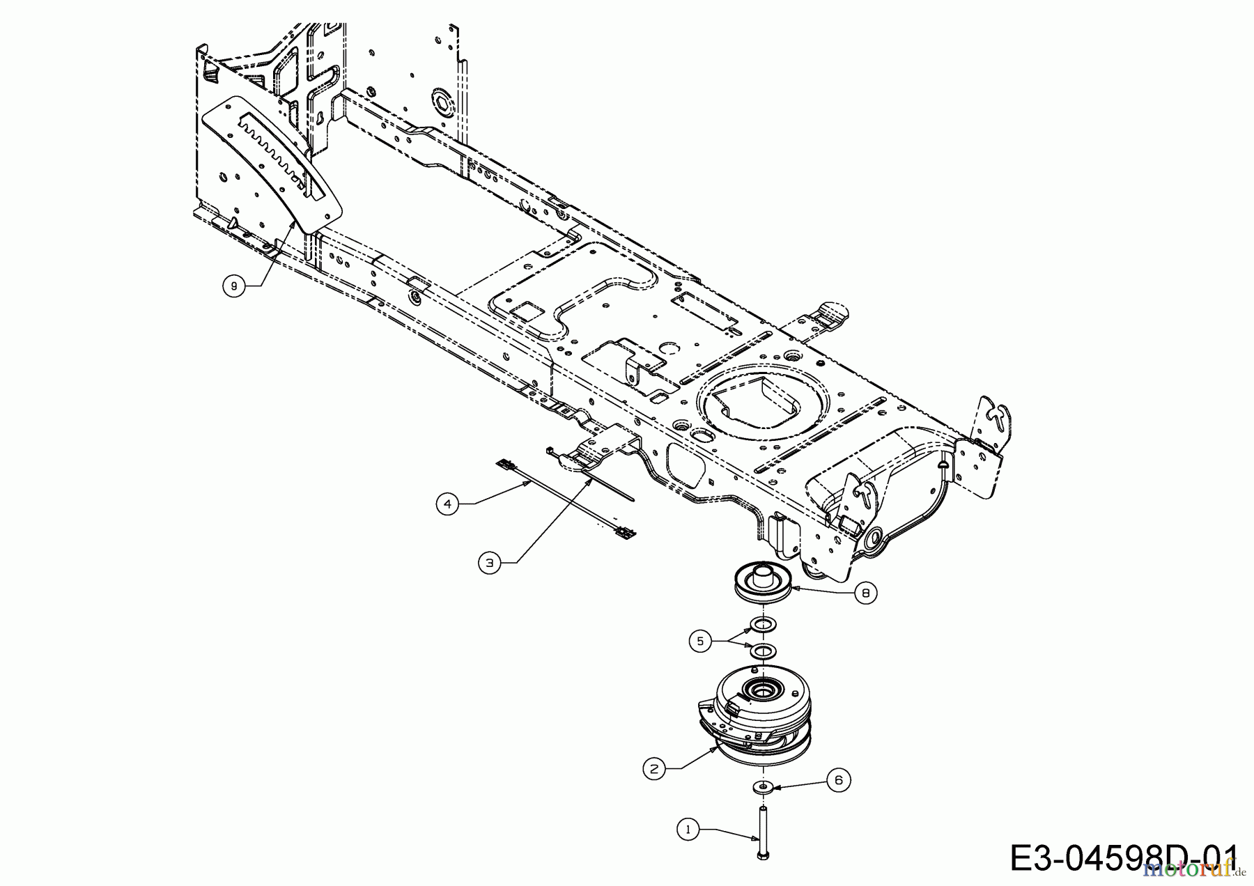  Massey Ferguson Rasentraktoren MF 50-24 SD 13HQ93GP695  (2015) Elektromagnetkupplung, Motorkeilriemenscheibe