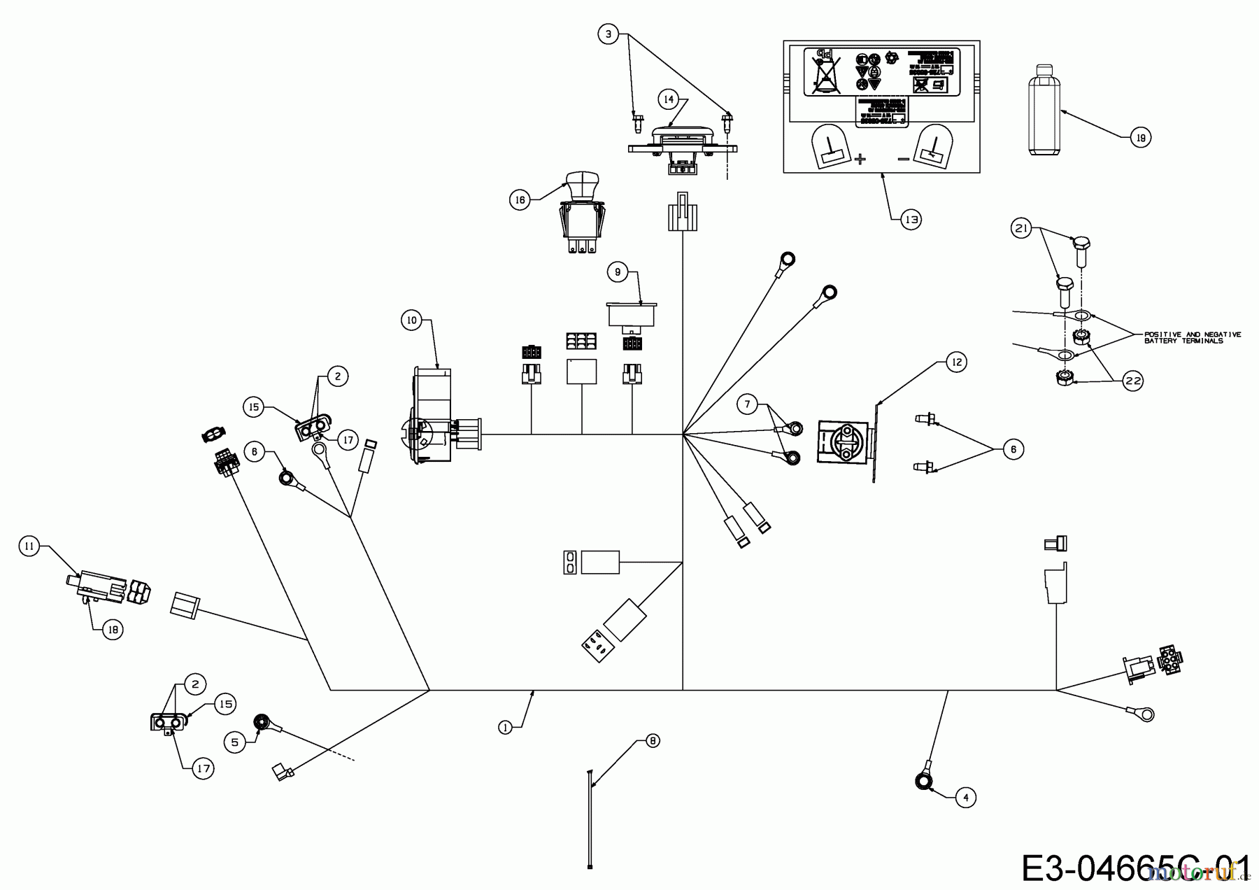 Cub Cadet Zero Turn FMZ 50 17CI4BFP603 (2014) Elektroteile