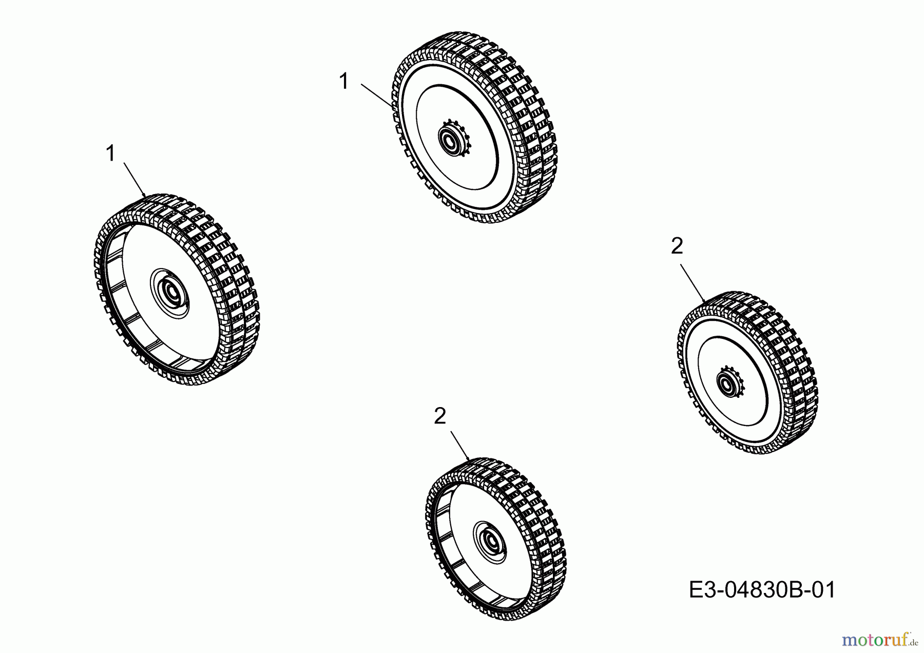 MTD Motormäher GE 48-5 11A-V08R602 (2011) Räder