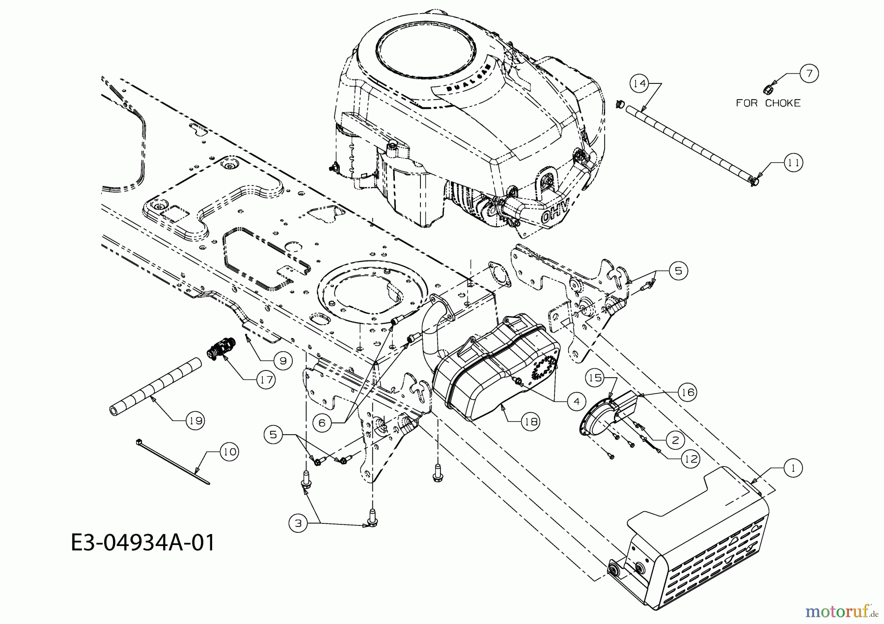  Gutbrod Rasentraktoren GLX 105 RA 13CV50GN690  (2009) Motorzubehör
