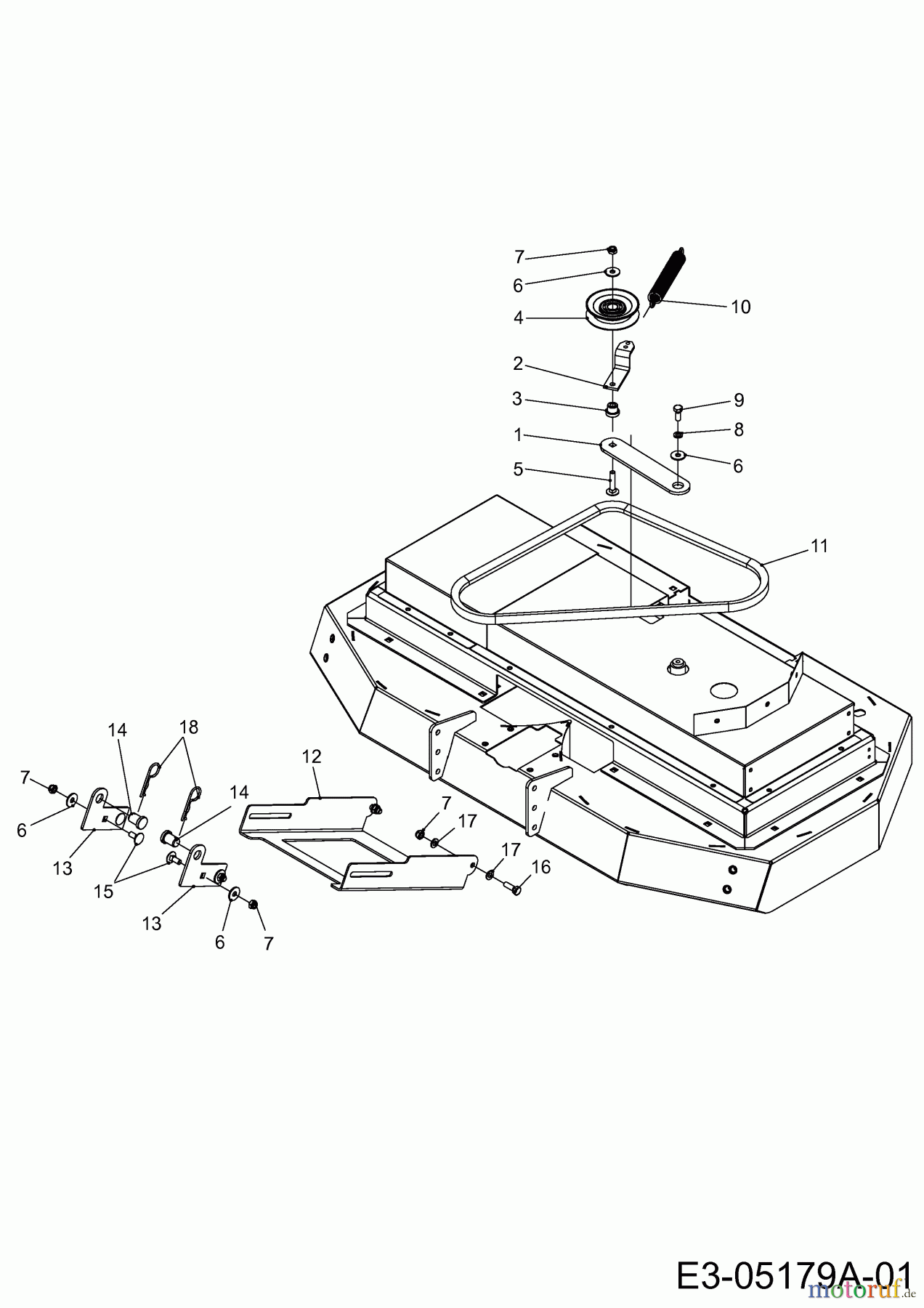 MTD Zubehör Zubehör Kompakttraktoren Mähwerke für CC 2000 RD Serie (Hochgrasmähwerk 40