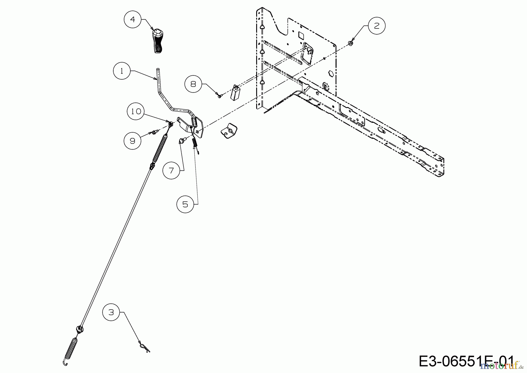  Helington Rasentraktoren H 92 T 13H276KE686  (2017) Mähwerkseinschaltung