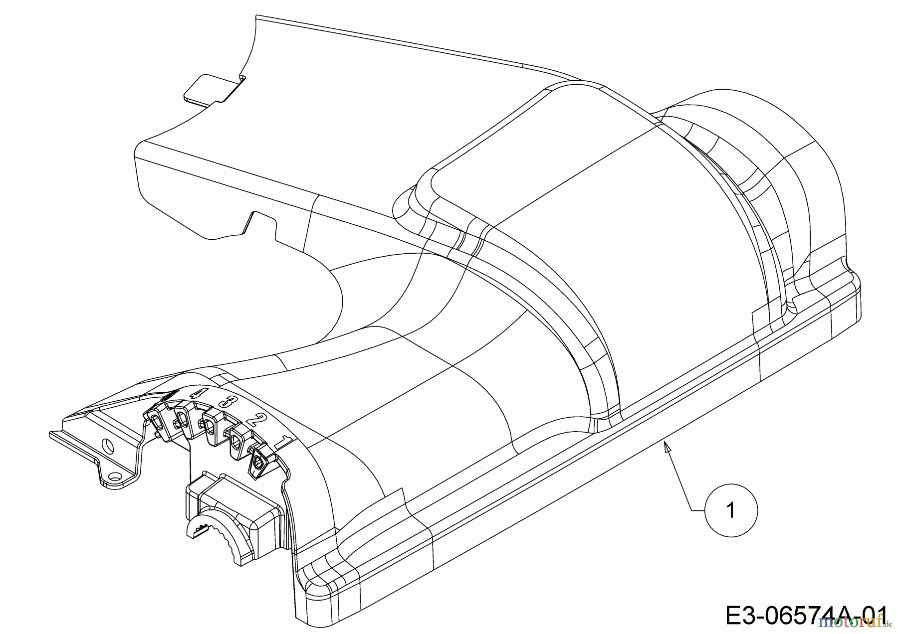 MTD Motormäher mit Antrieb A 13 K 12A-A13K729  (2015) Abdeckung Vorderachse