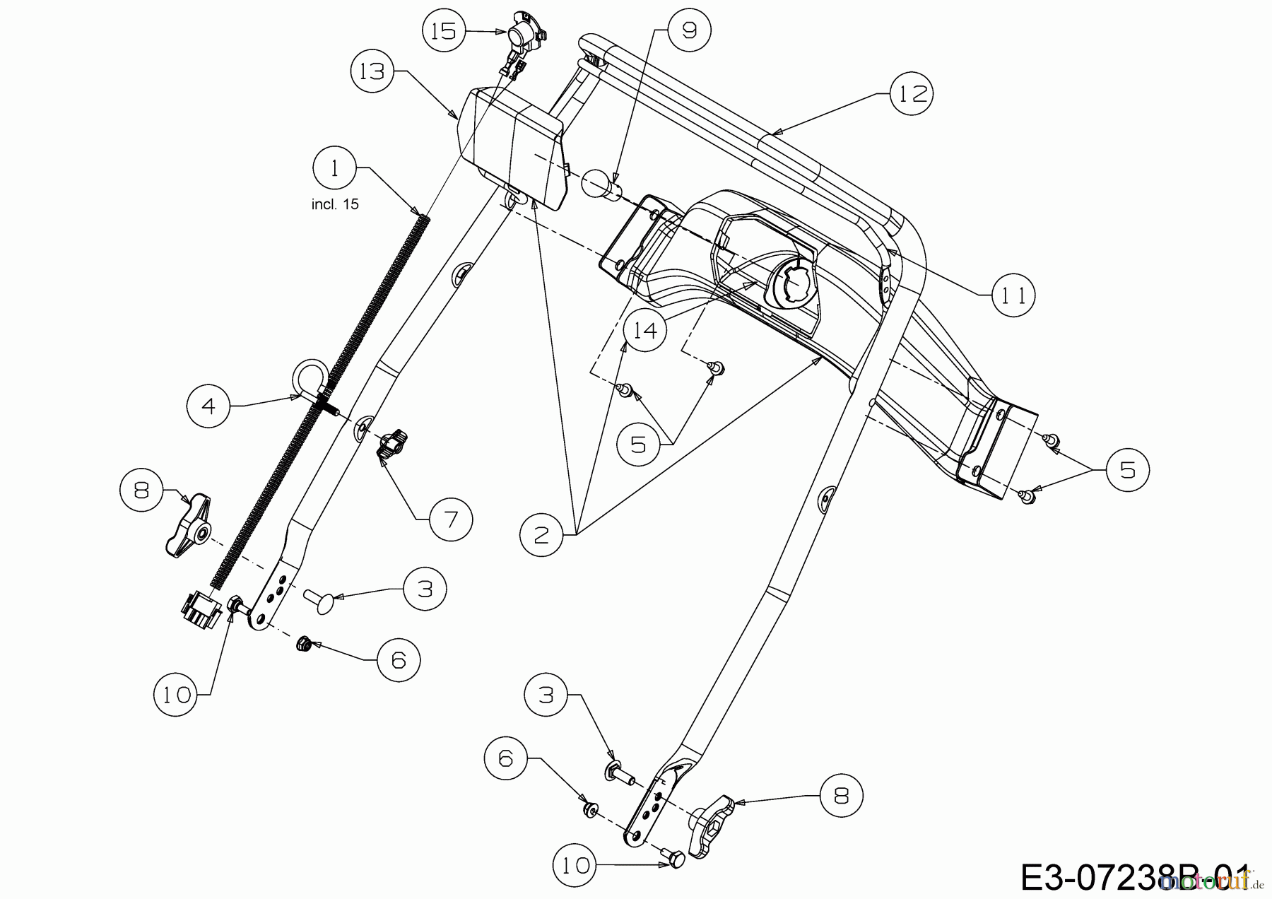 Cub Cadet Schneefräsen 221 LHP 31AR2T6D603 (2018) Armaturenbrett, Oberholm