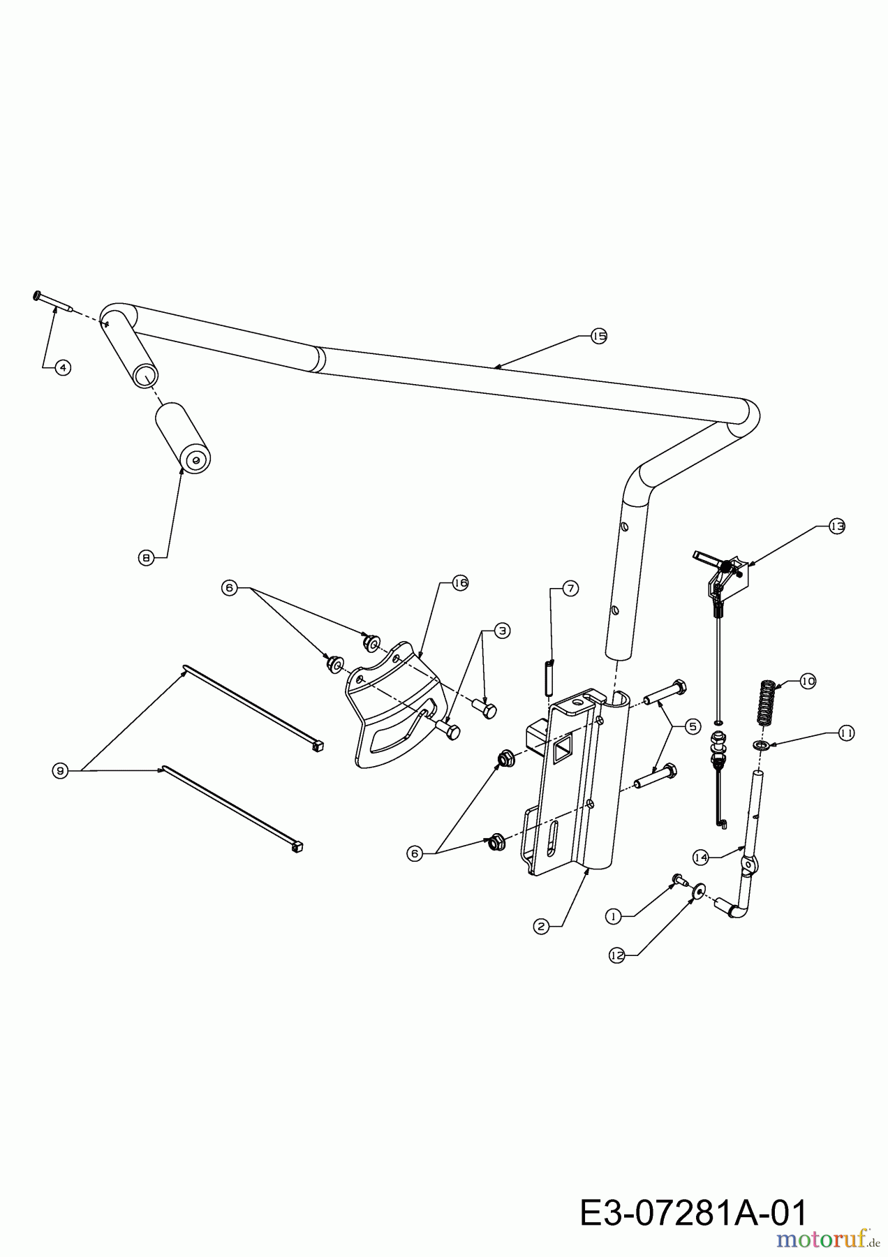 MTD Zubehör Zubehör Garten- und Rasentraktoren Schneefräsen für CC 2000 SD Serie 190-341-100 (2009) Hebel Aushebung